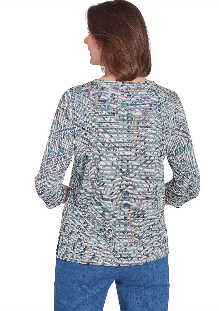 Womens Lake Victoria Chevron Stripe Top