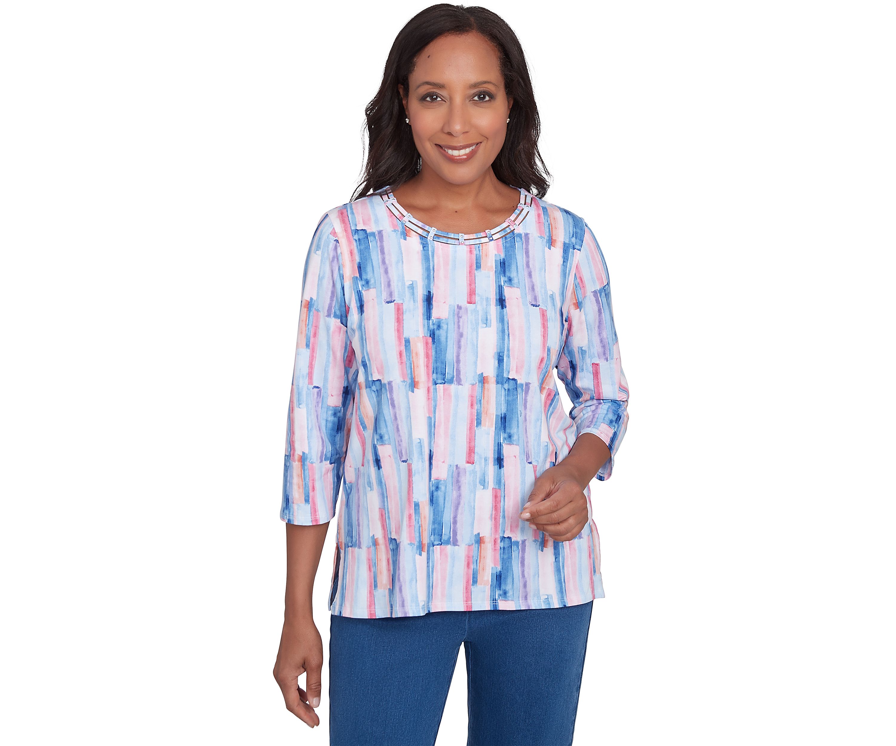Womens Lake Victoria Brushstrokes Top