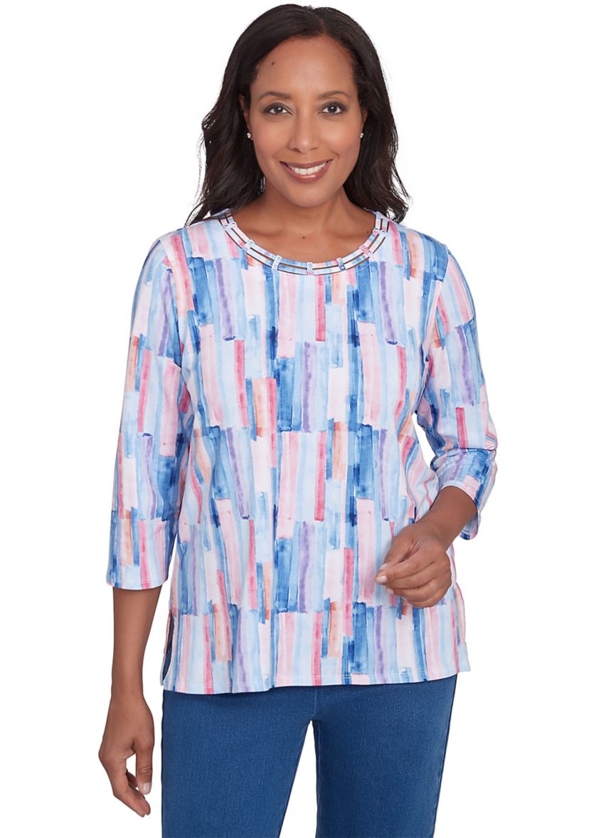 Womens Lake Victoria Brushstrokes Top