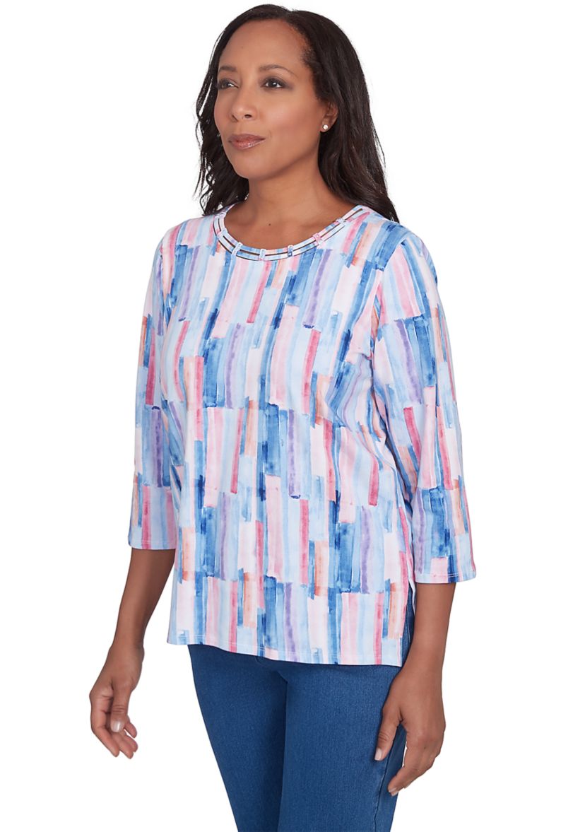 Womens Lake Victoria Brushstrokes Top
