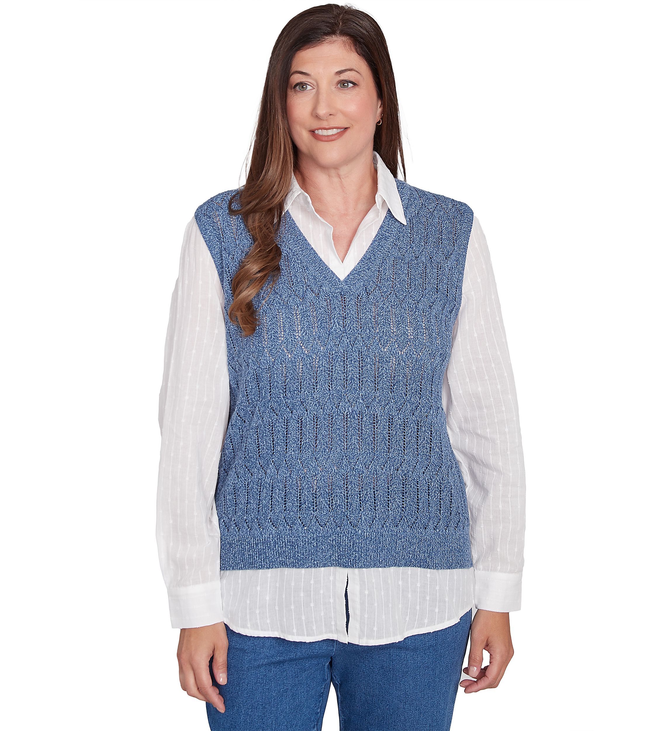 Womens Lake Victoria Rib Sweater Vest 