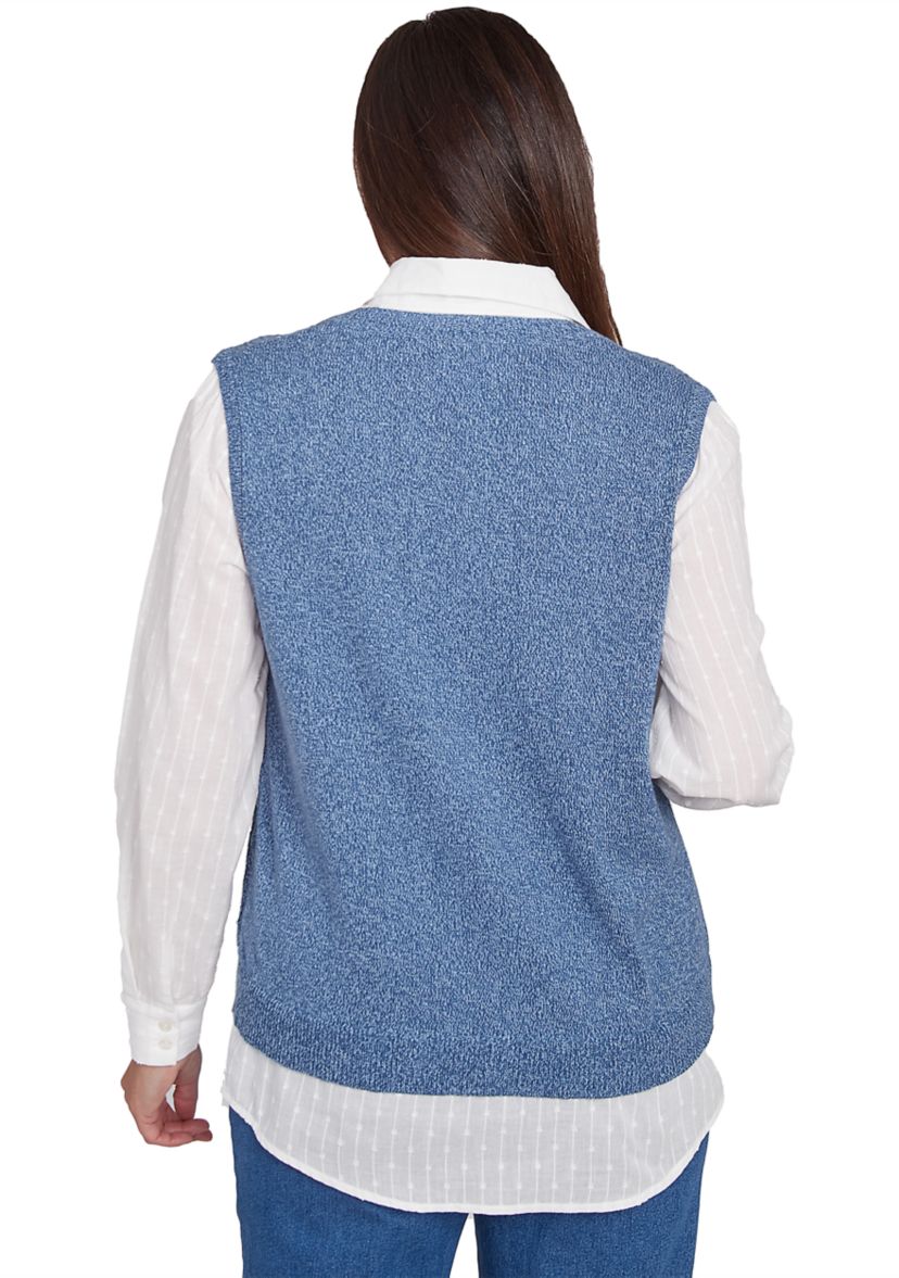 Womens Lake Victoria Rib Sweater Vest 