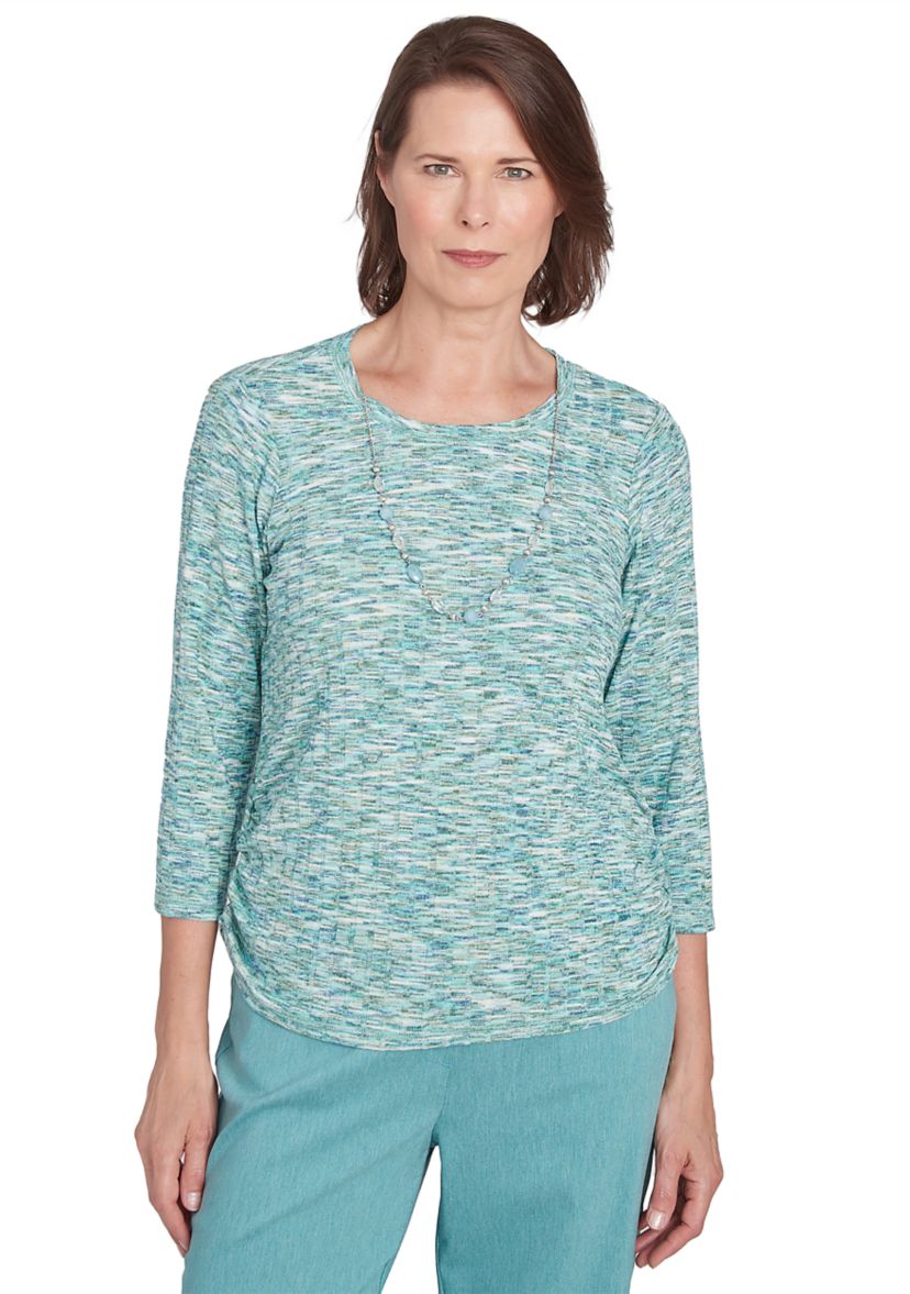 Petite Lake Victoria Space Dye Drop Needle T-Shirt