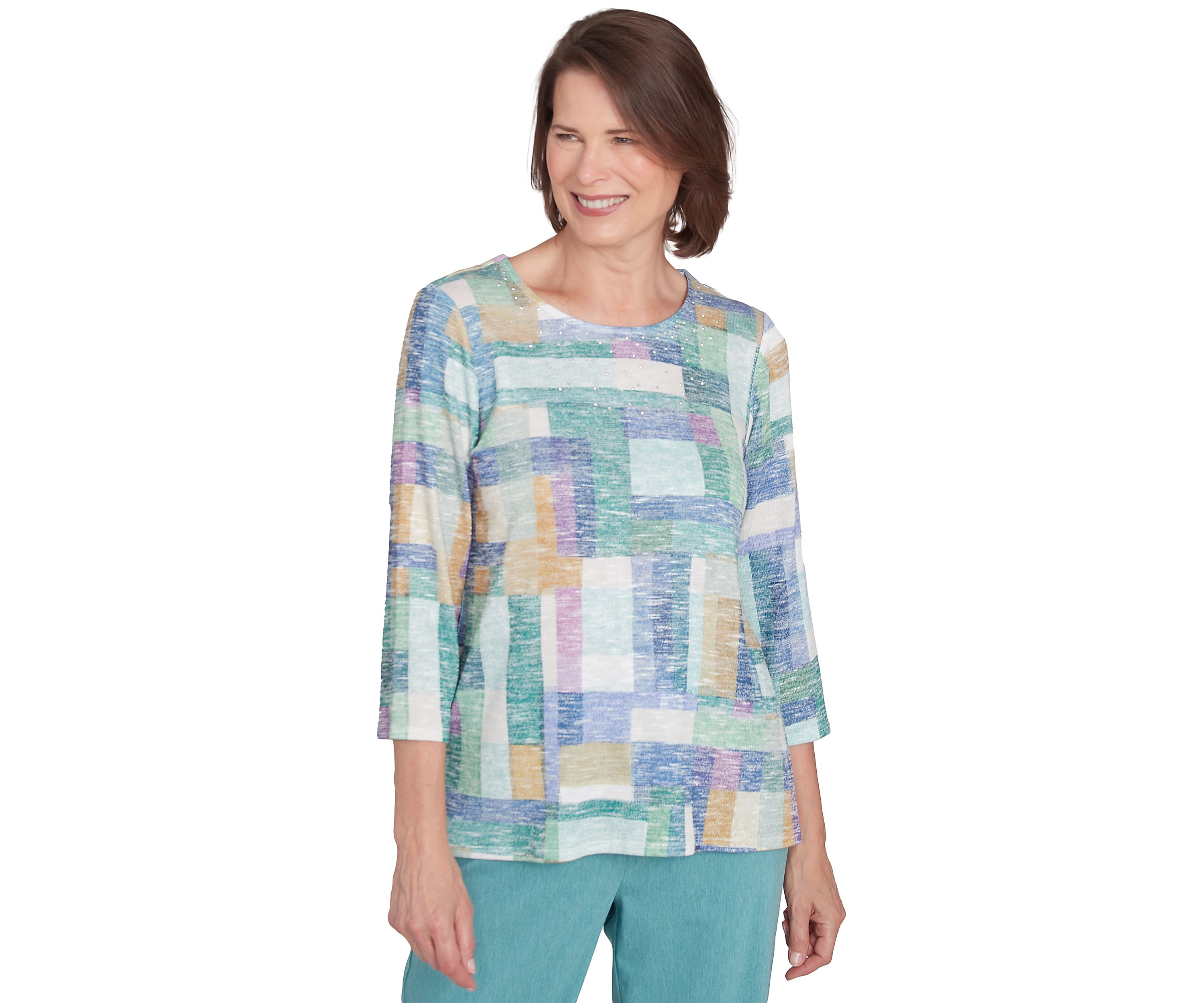 Petite Lake Victoria Color Block T-Shirt