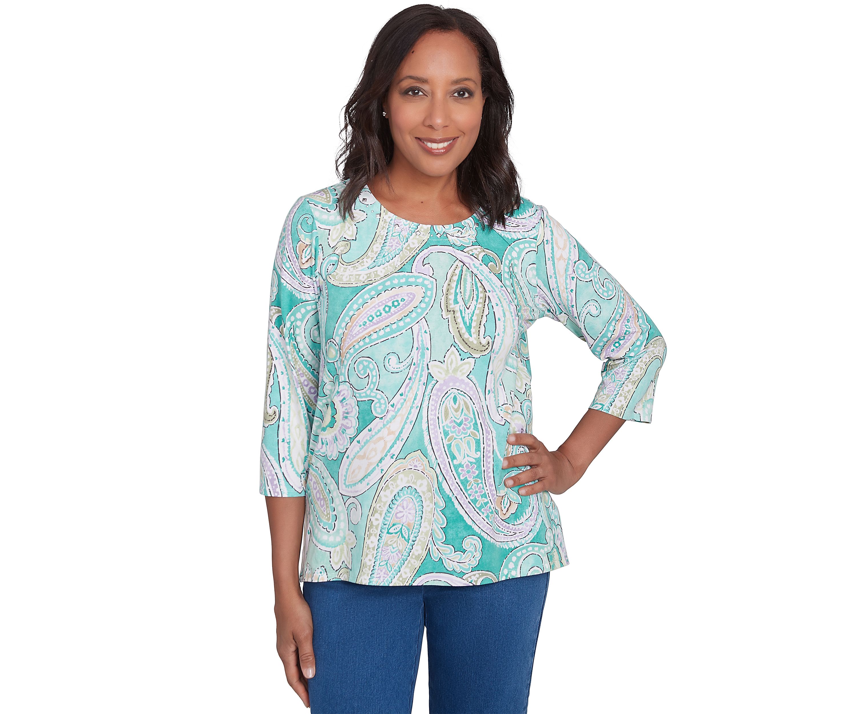 Petite Lake Victoria Paisley T-Shirt