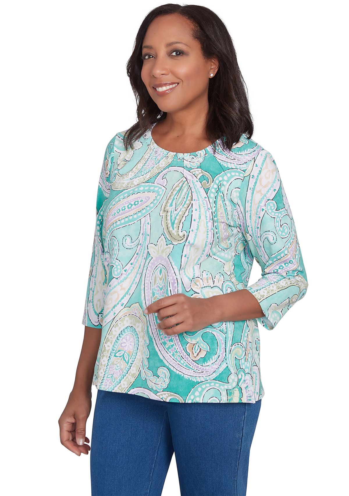 Petite Lake Victoria Paisley T-Shirt