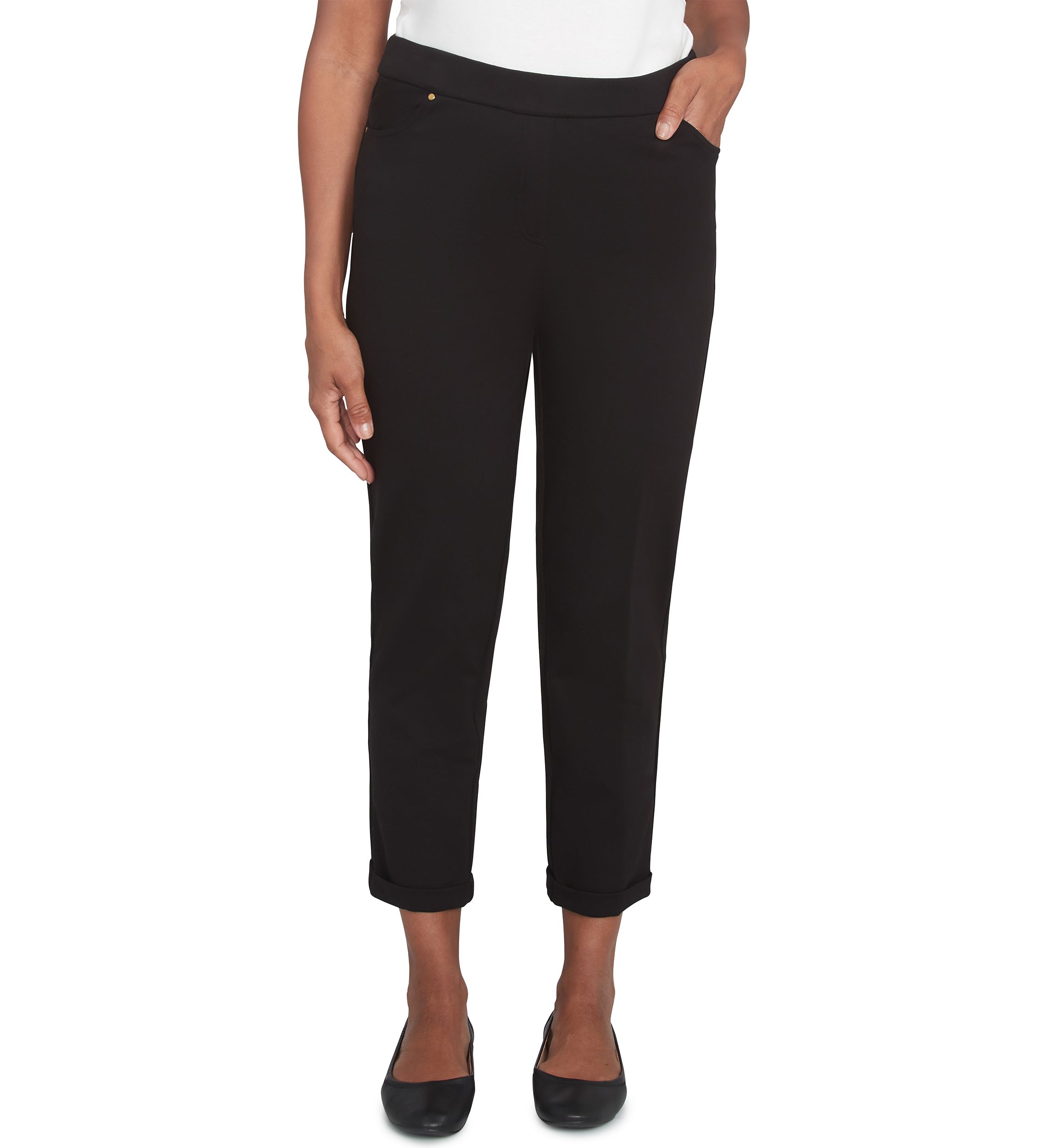Womens Romancing The Stone Cuffed Ankle Pants
