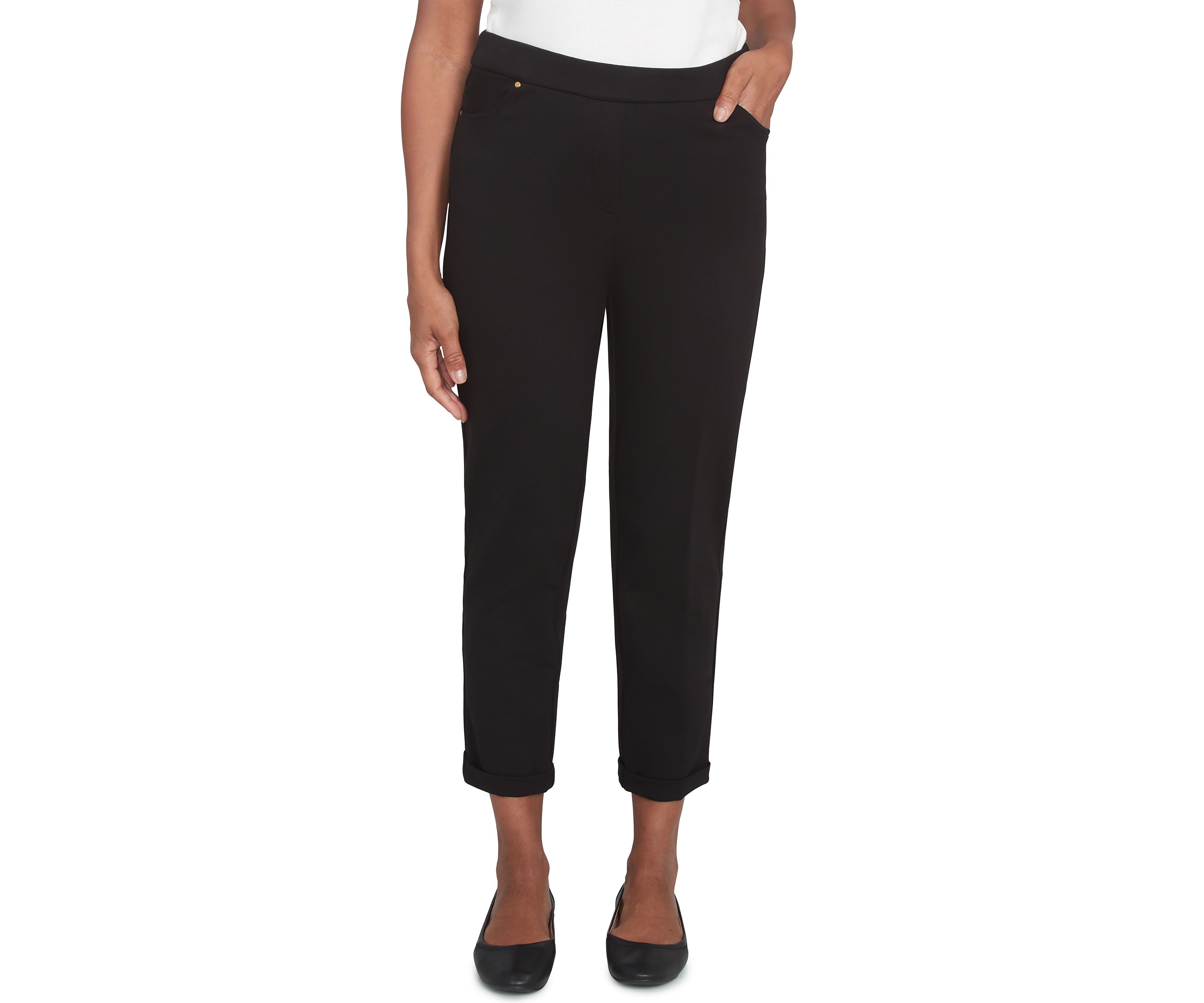 Womens Romancing The Stone Cuffed Ankle Pants