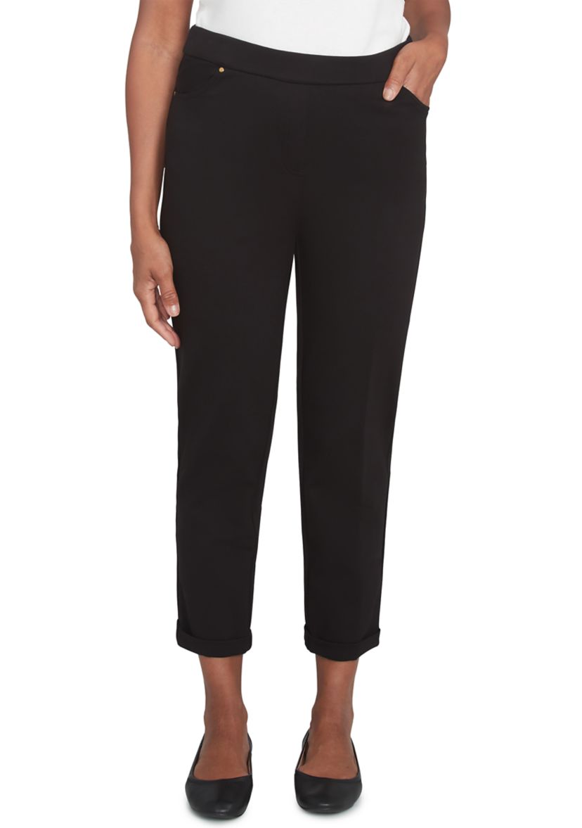 Womens Romancing The Stone Cuffed Ankle Pants