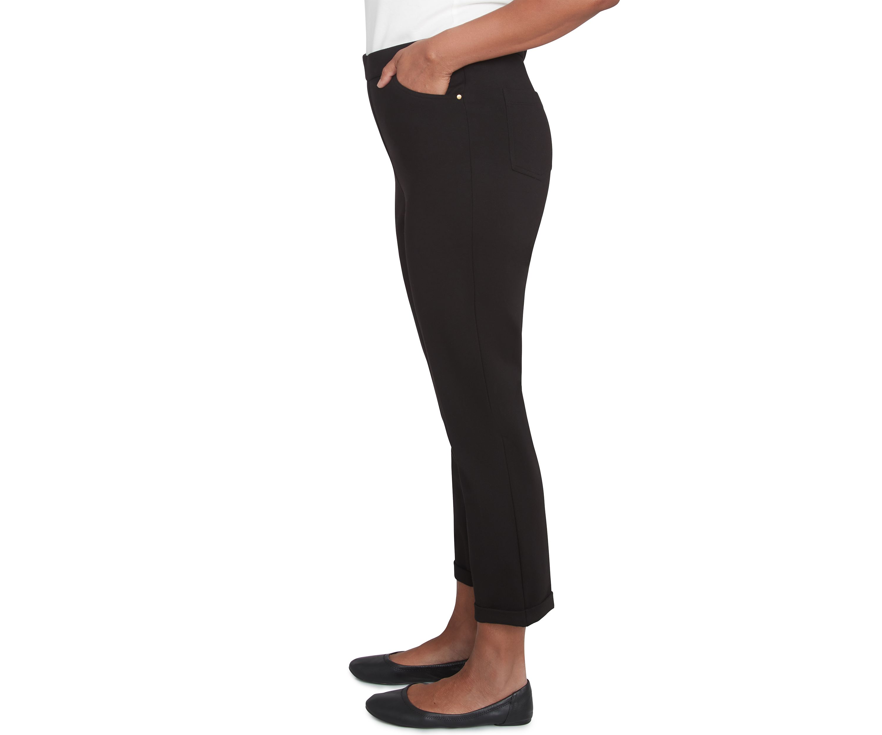 Womens Romancing The Stone Cuffed Ankle Pants
