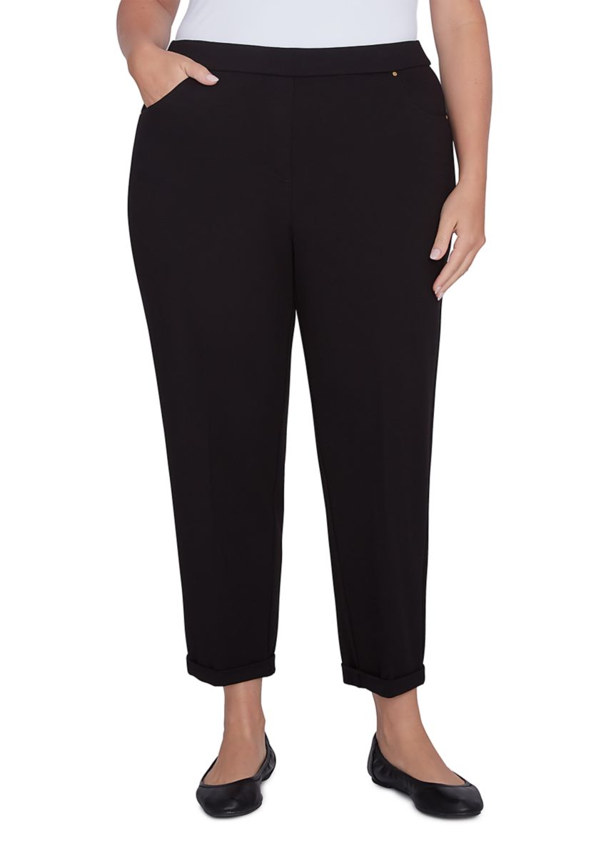 Plus Size Romancing the Stone Cuffed Ankle Pants