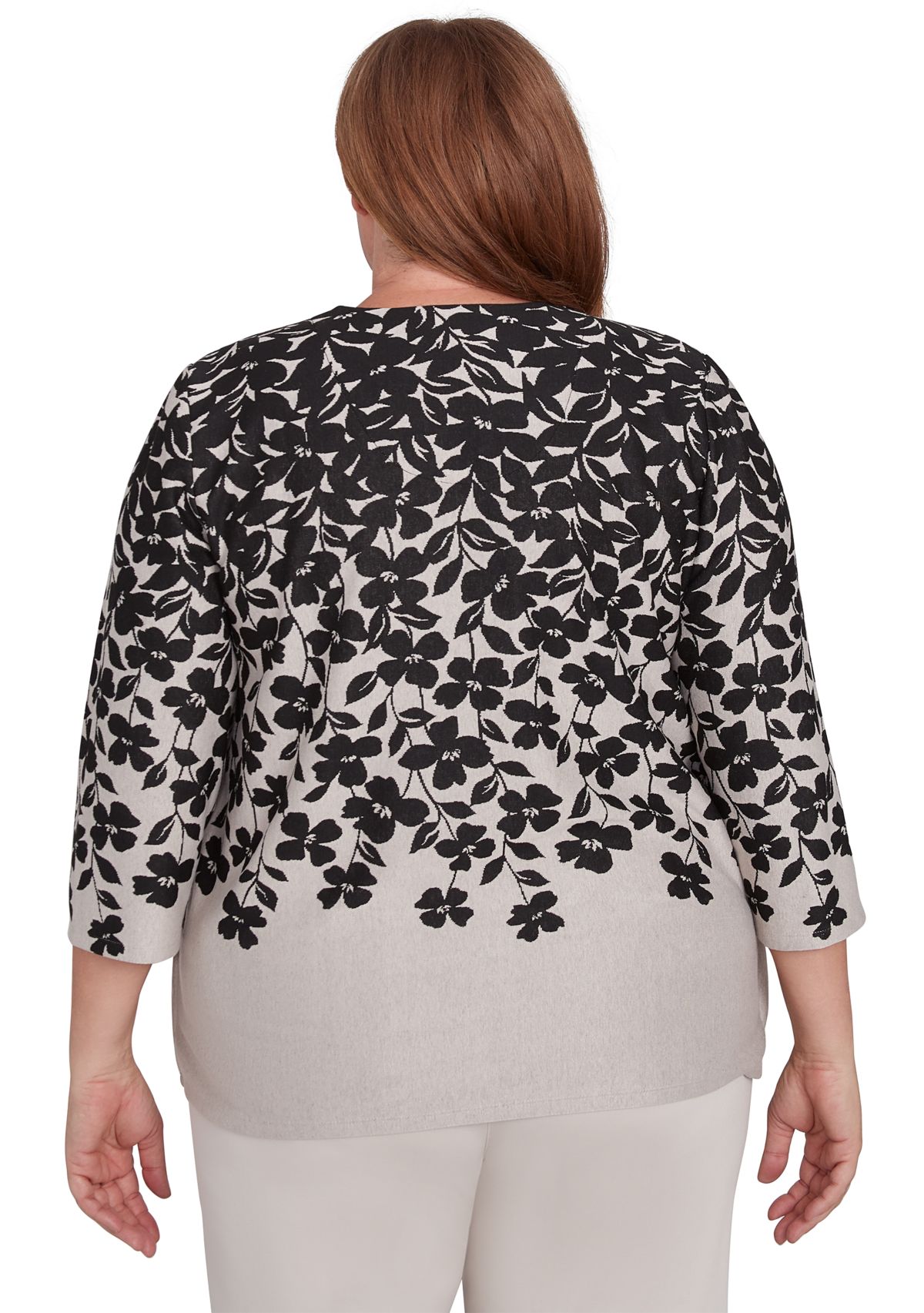 Plus Size Romancing The Stone Cascade Leaves Two In One Top