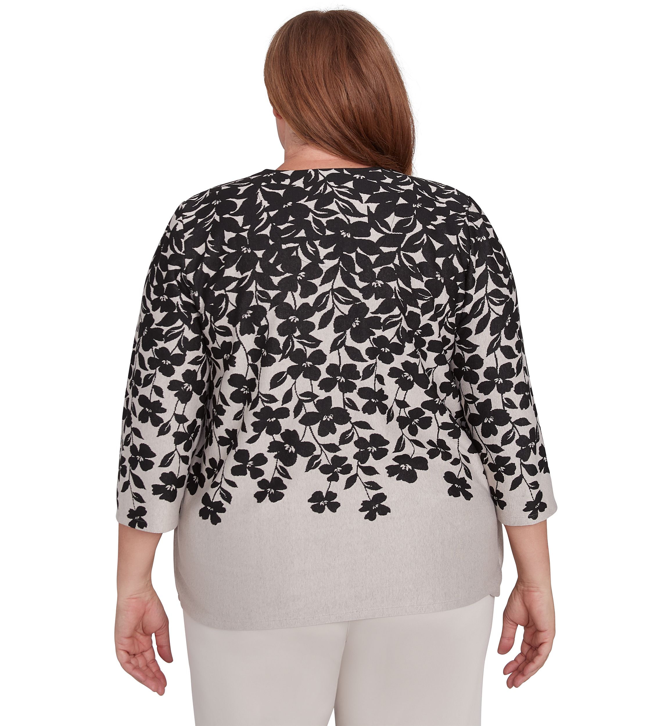 Plus Size Romancing The Stone Cascade Leaves Two In One Top