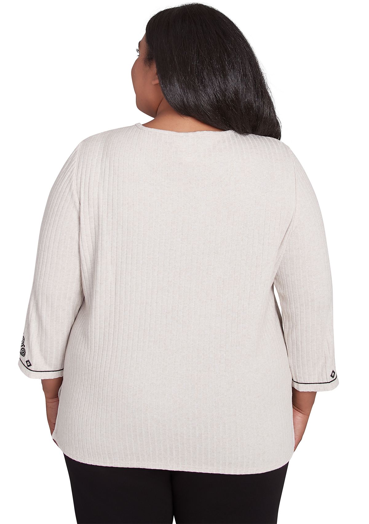 Plus Size Romancing The Stone Medallion Center Top