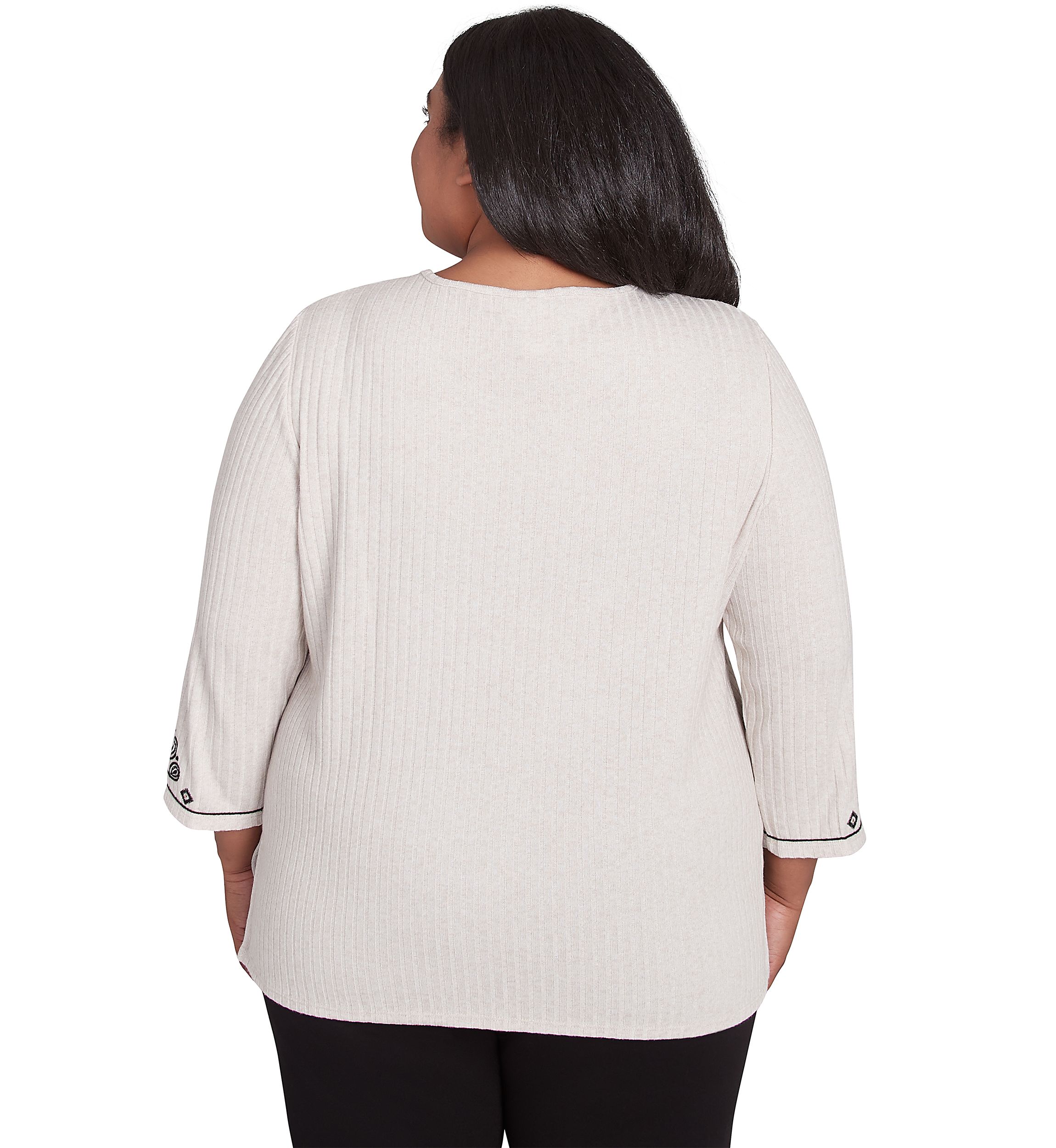 Plus Size Romancing The Stone Medallion Center Top