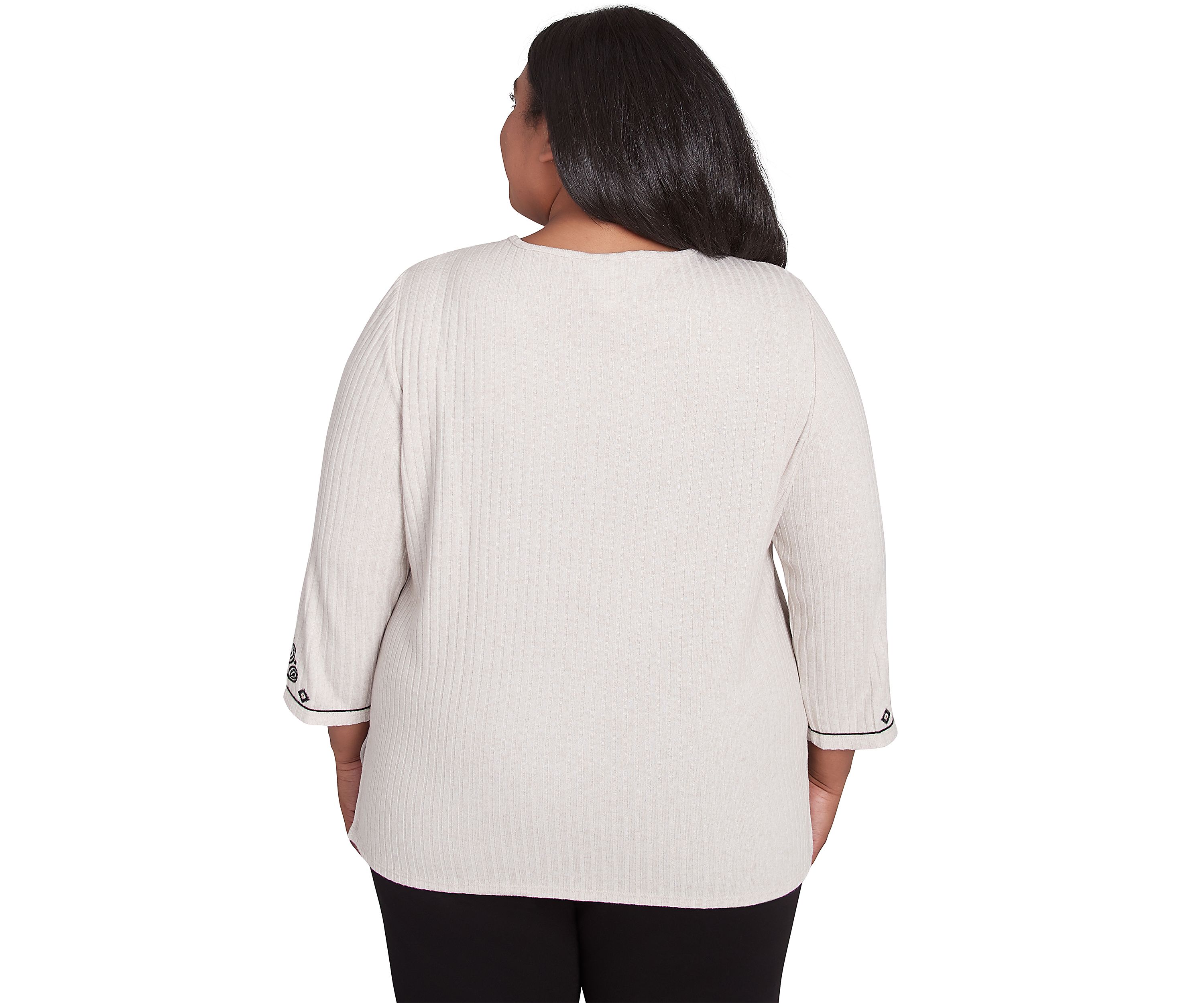 Plus Size Romancing The Stone Medallion Center Top