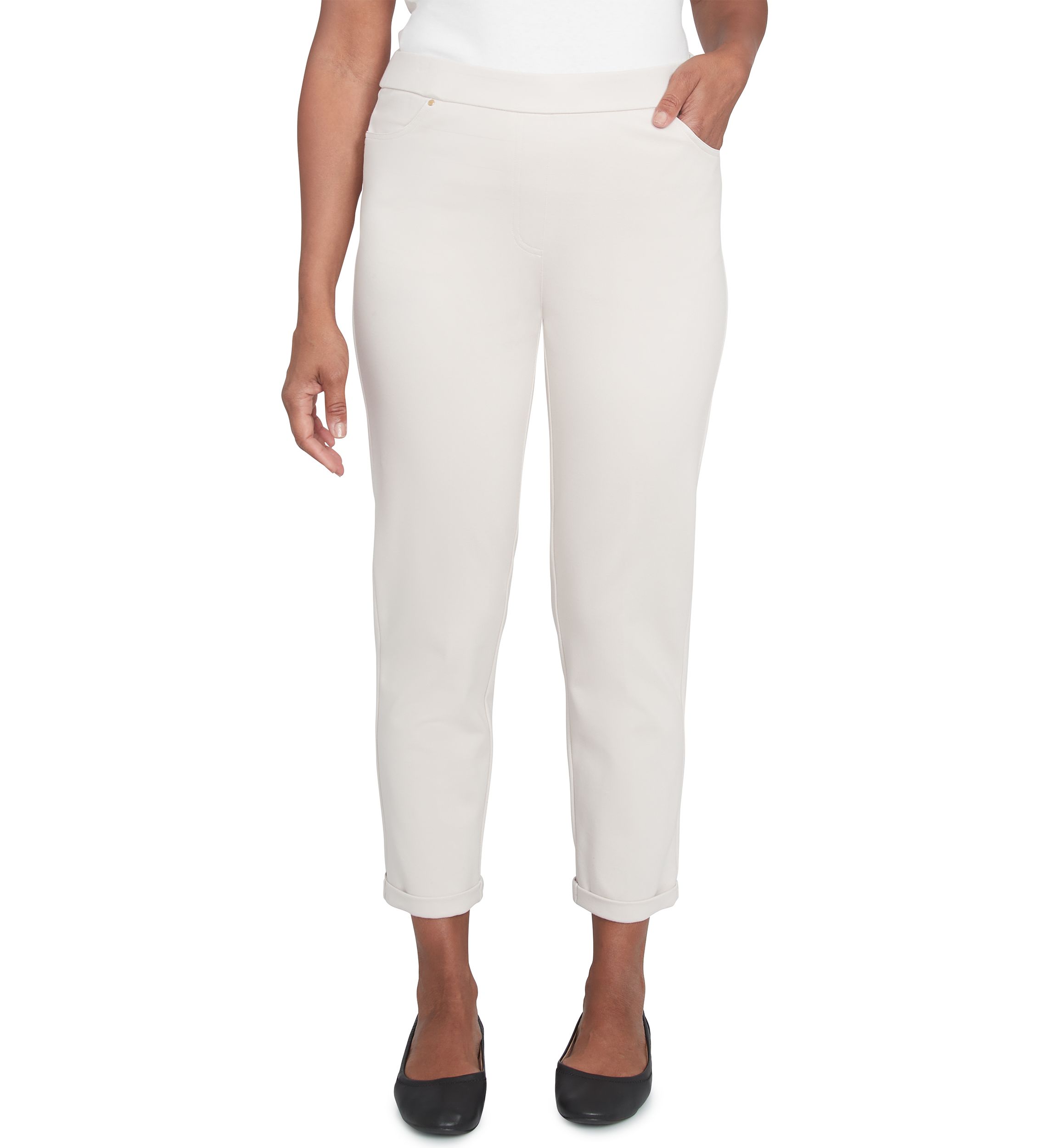 Petite Romancing the Stone Cuffed Ankle Pants