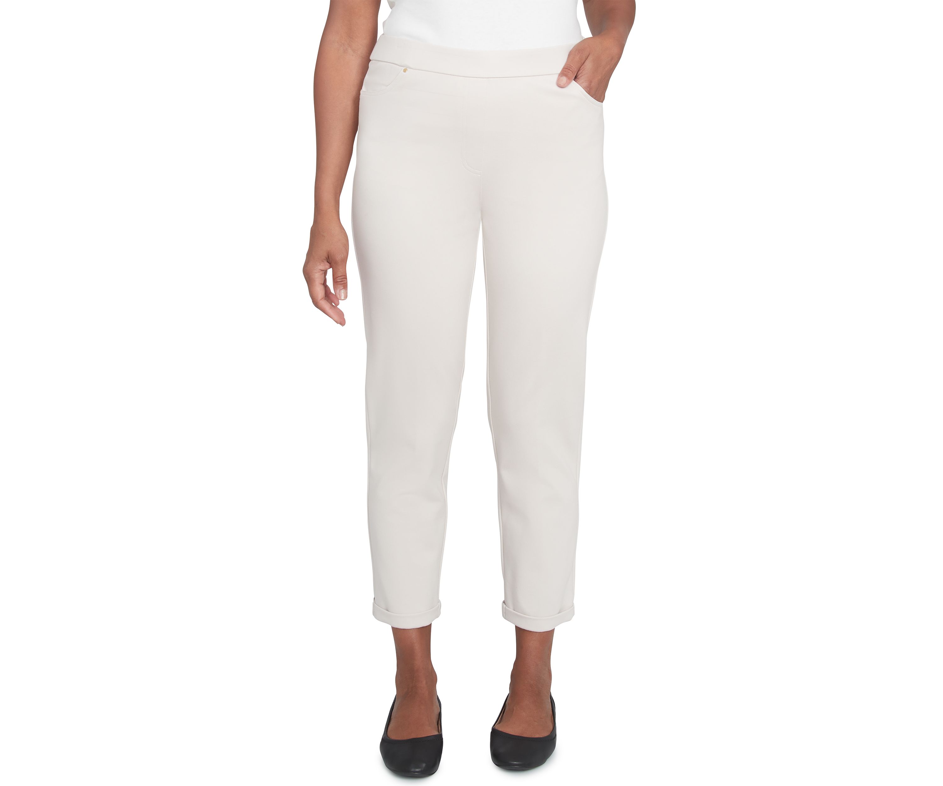 Petite Romancing the Stone Cuffed Ankle Pants