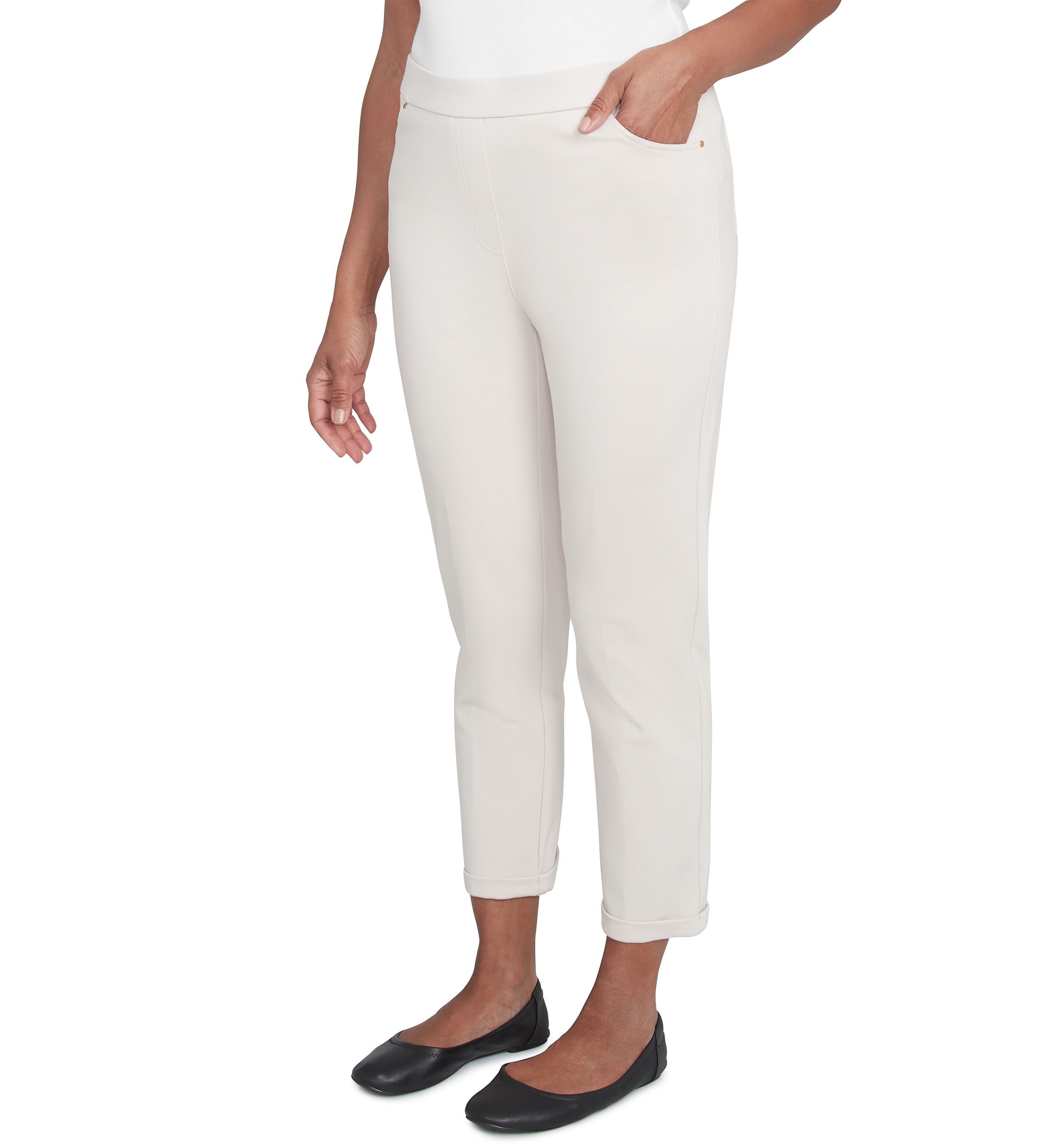 Petite Romancing the Stone Cuffed Ankle Pants
