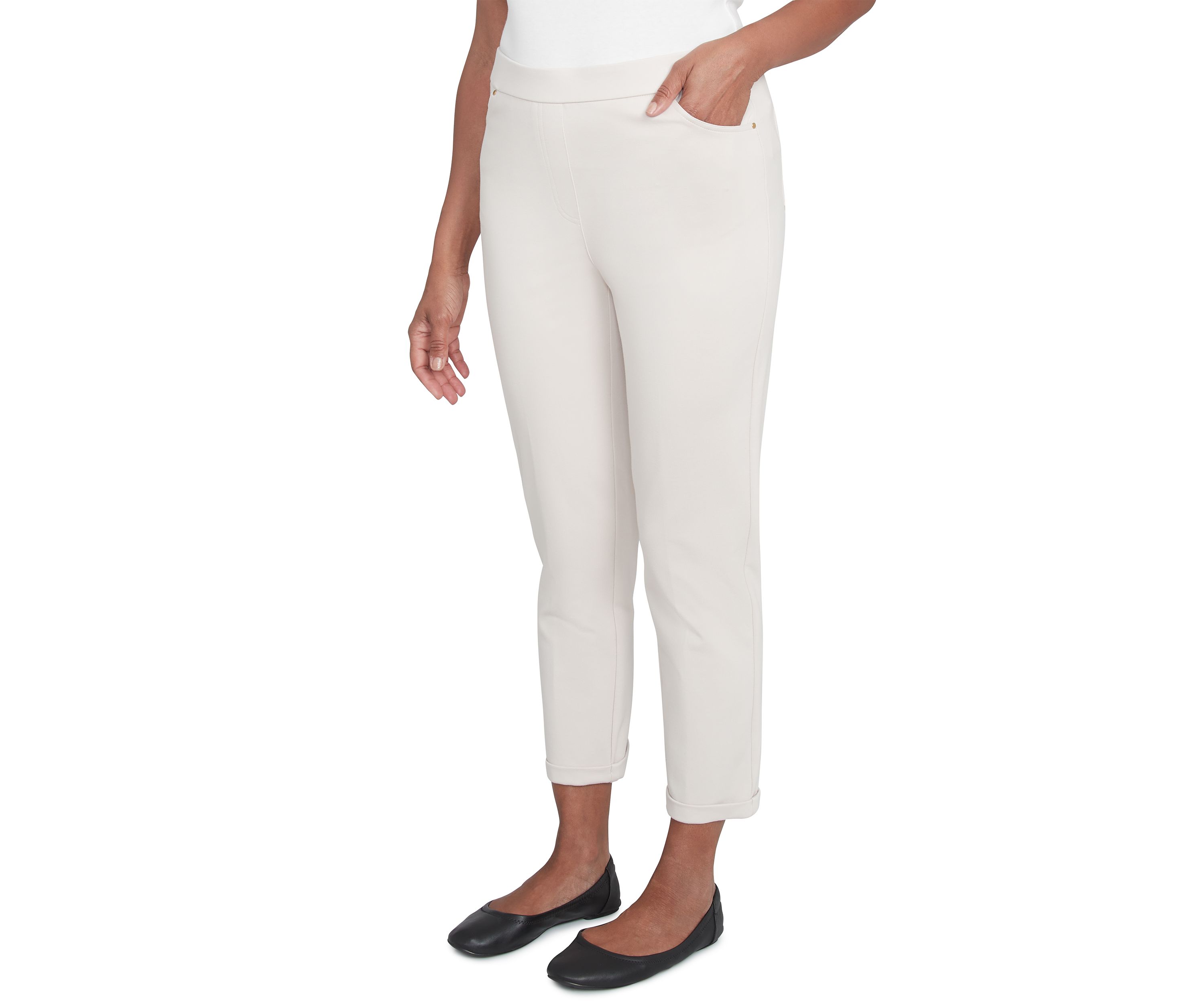 Petite Romancing the Stone Cuffed Ankle Pants