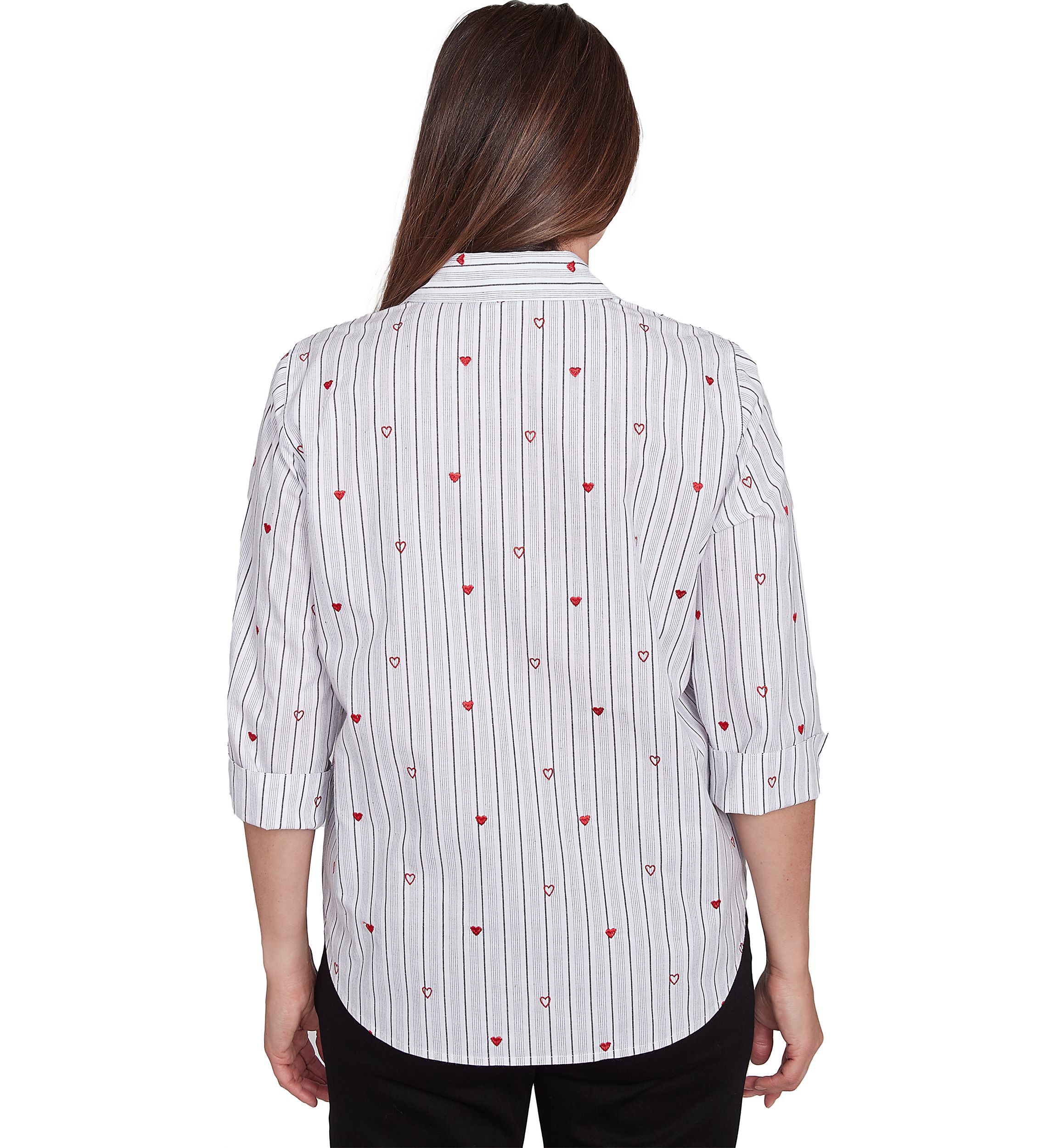Womens Wild At Heart Stripe Top with Hearts