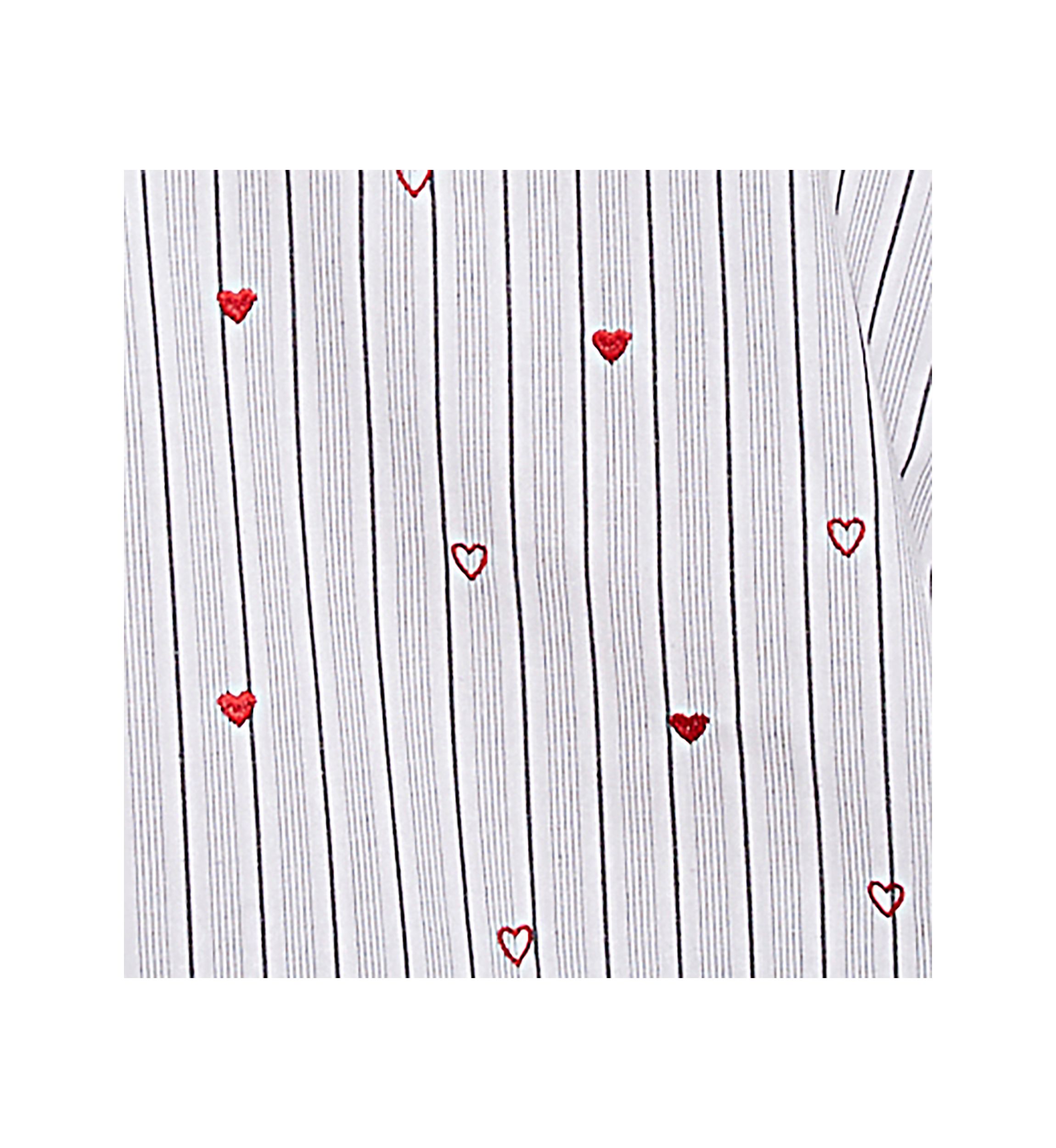 Womens Wild At Heart Stripe Top with Hearts