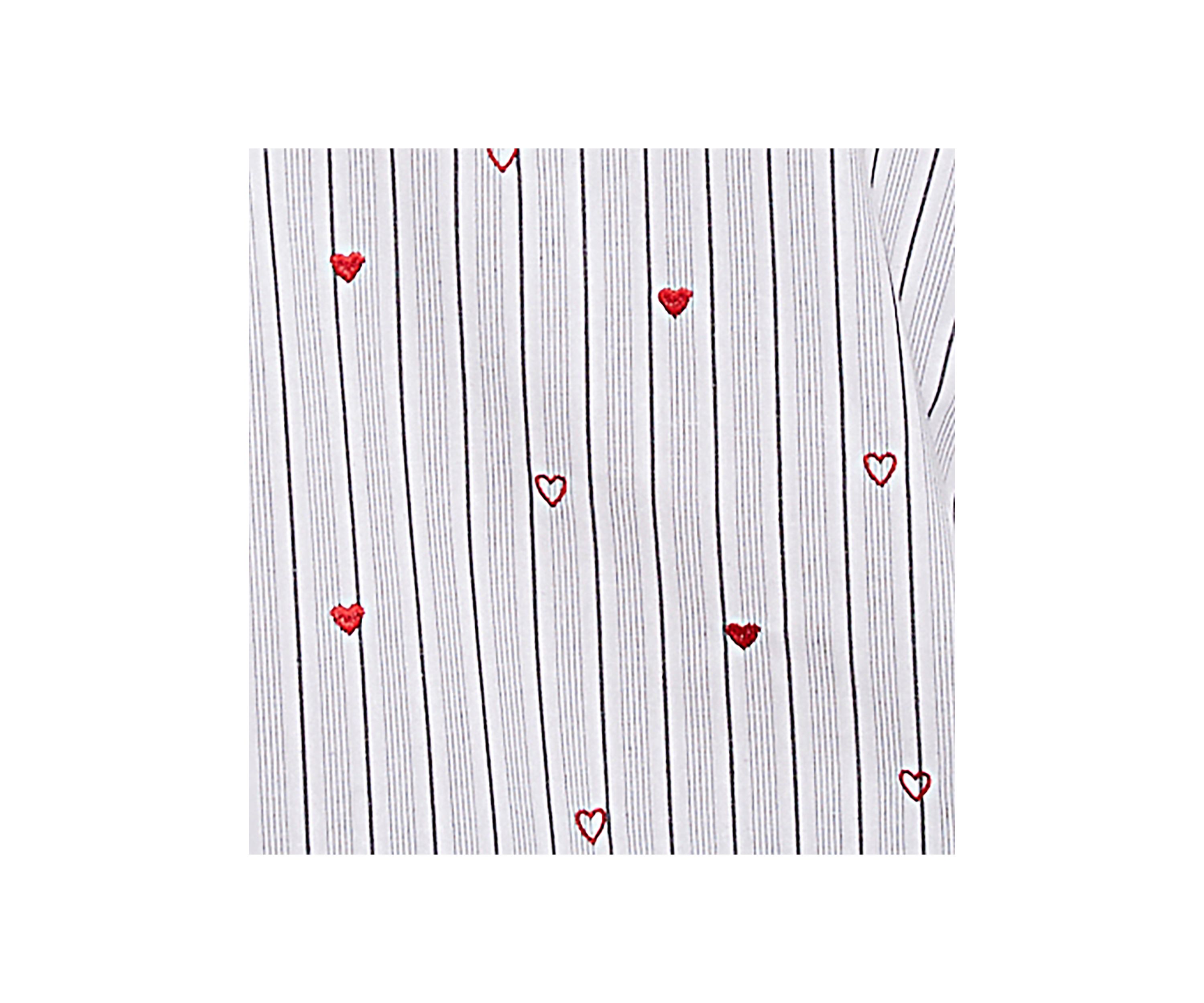 Womens Wild At Heart Stripe Top with Hearts