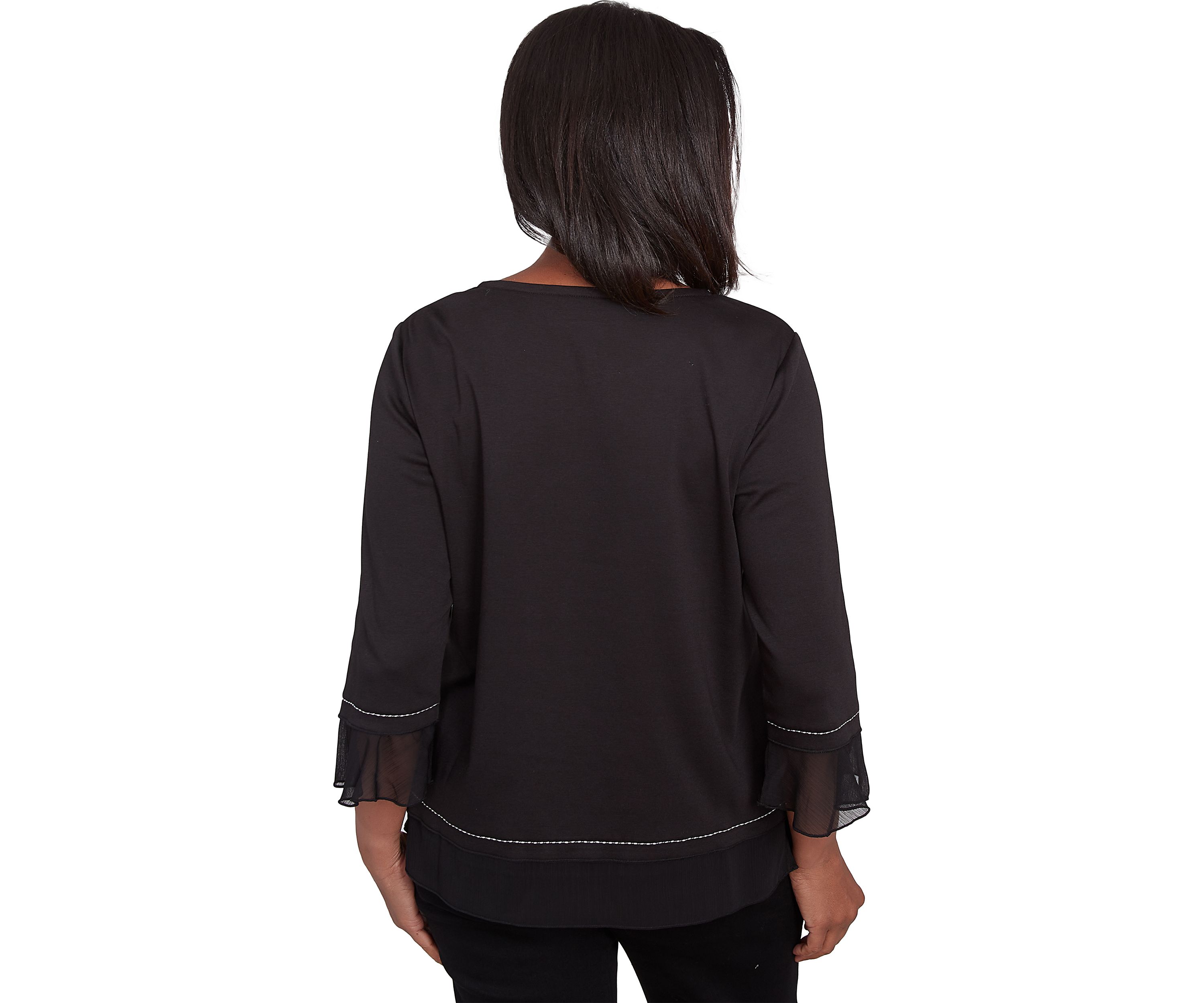 Womens Wild At Heart Asymmetric Heat Set Hearts Top