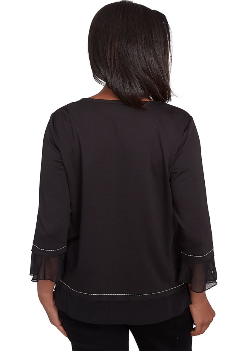 Womens Wild At Heart Asymmetric Heat Set Hearts Top