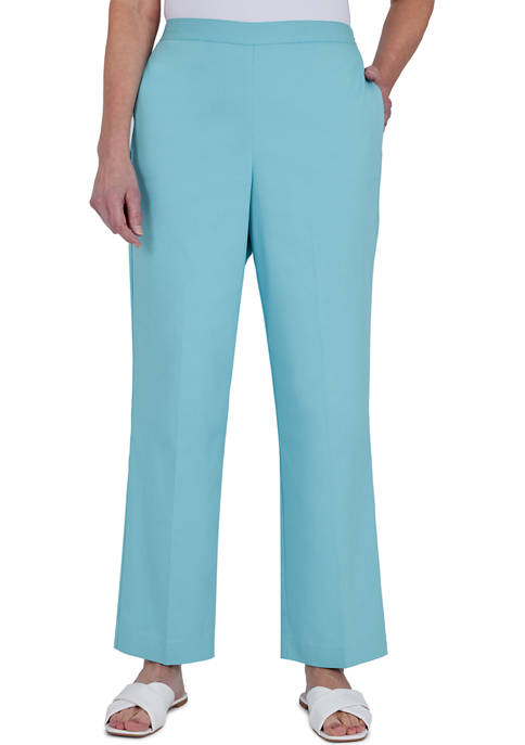 Alfred Dunner Womens Isle of Capri Proportion Pants