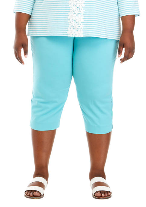 Alfred Dunner Plus Size Twill Capris