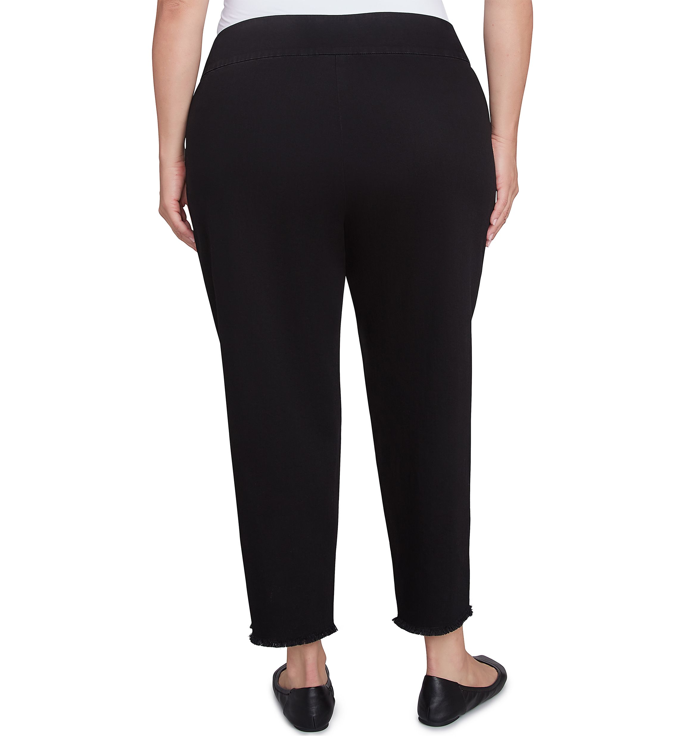 Plus Size Denim Ankle Pants