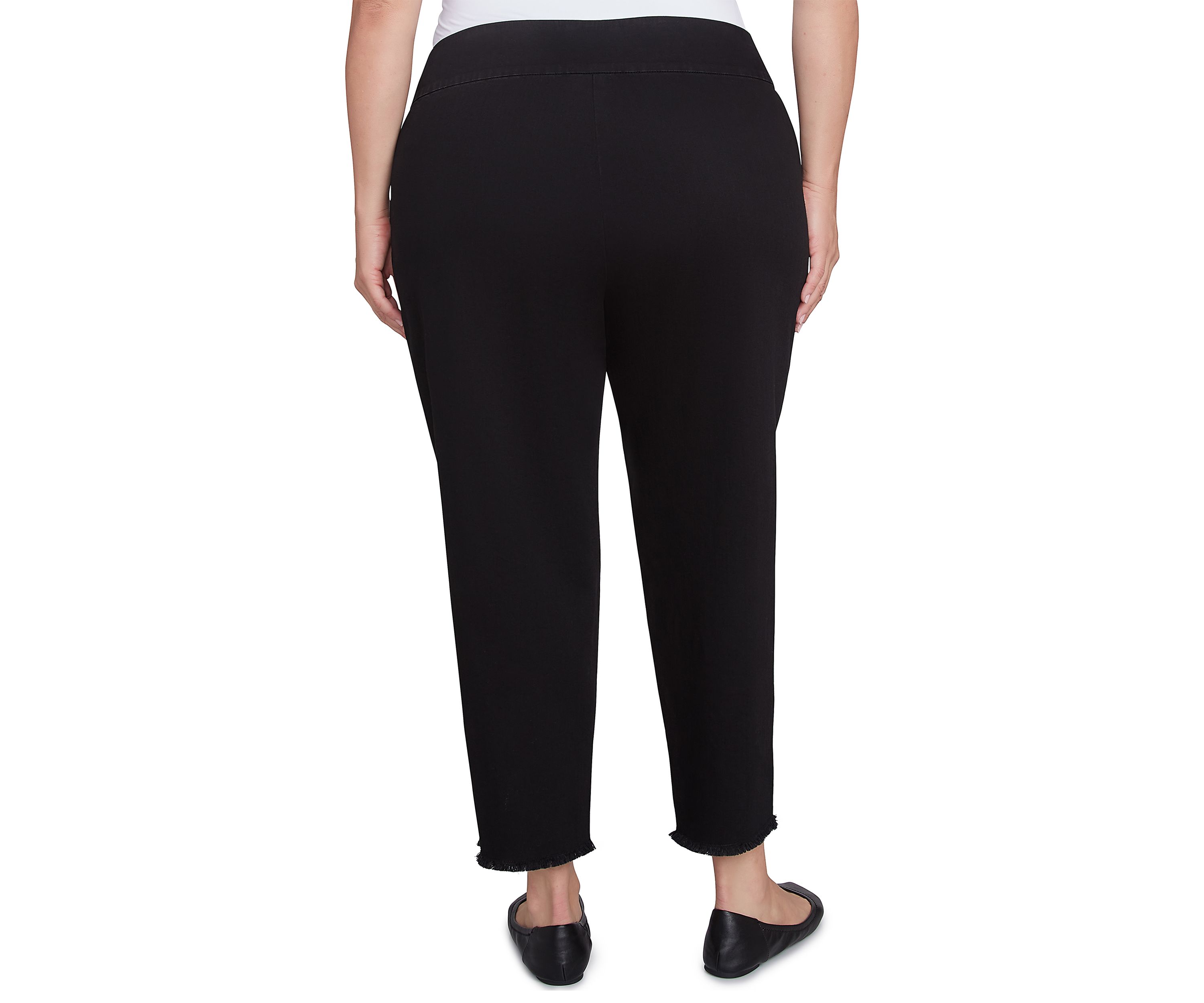 Plus Size Denim Ankle Pants
