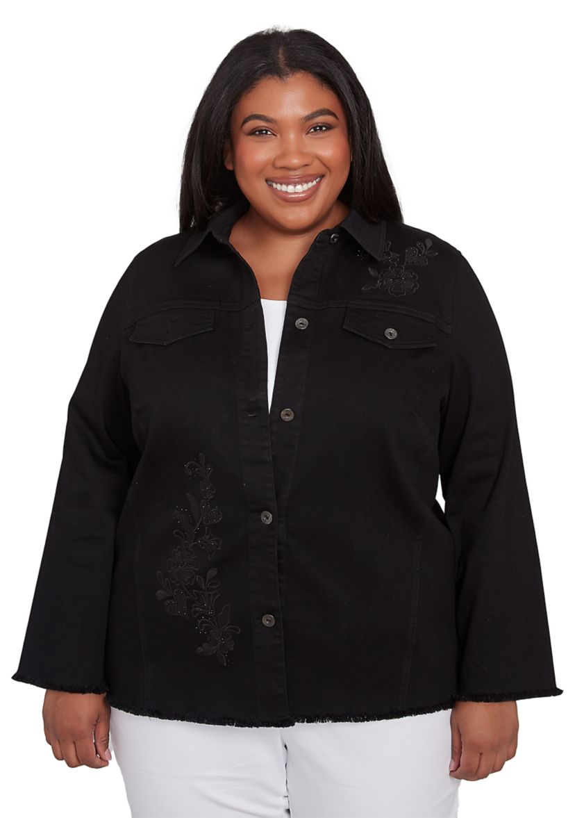 Plus Size Denim Jacket 