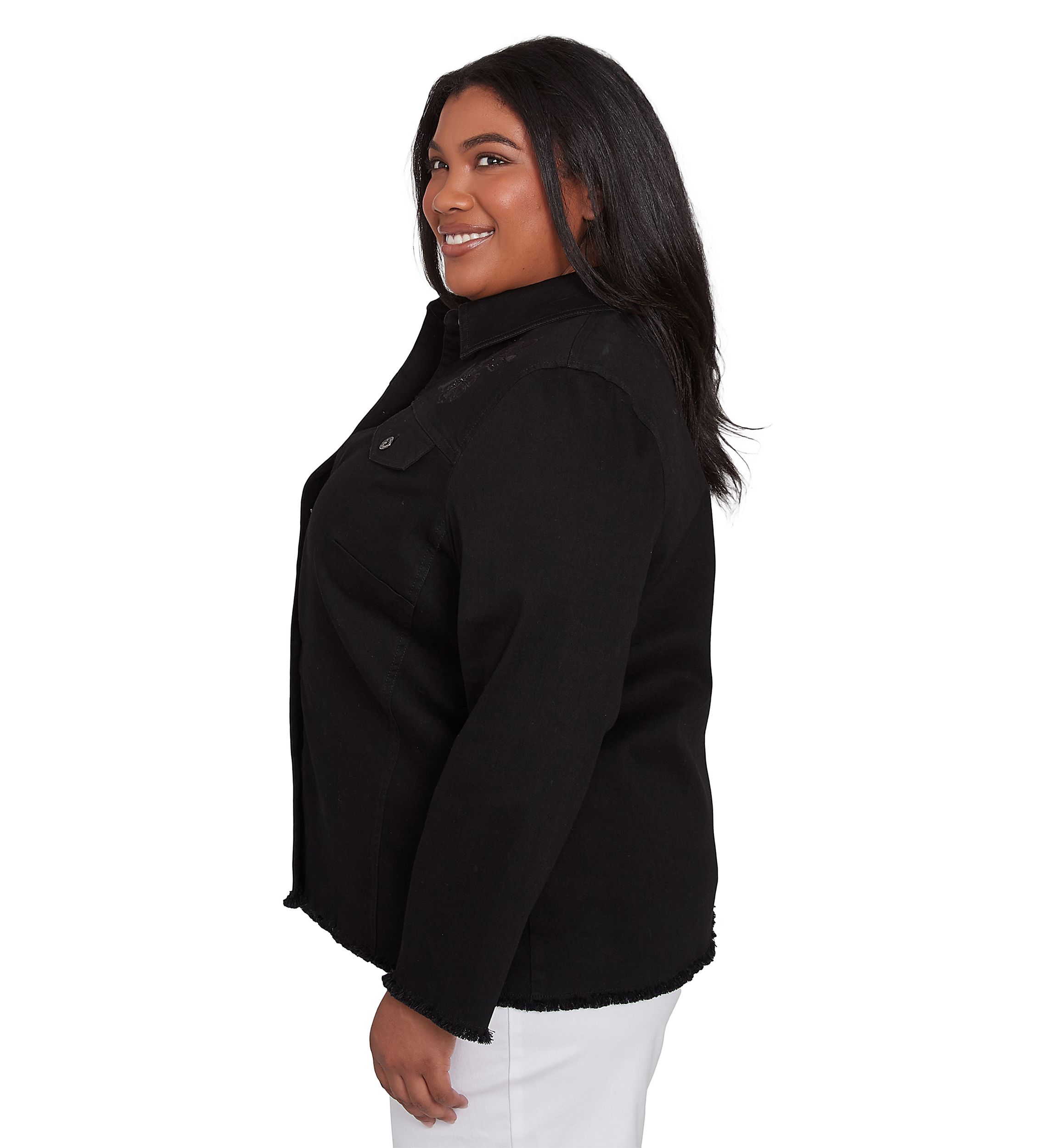 Plus Size Denim Jacket 