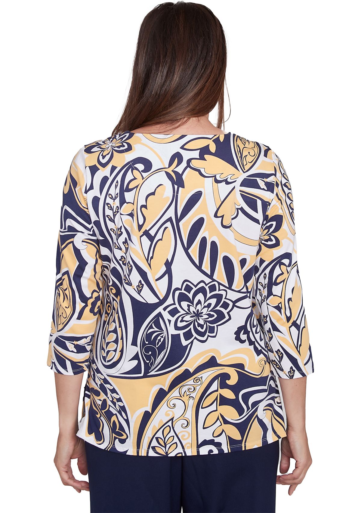 Womens Block Island Drama Paisley Top