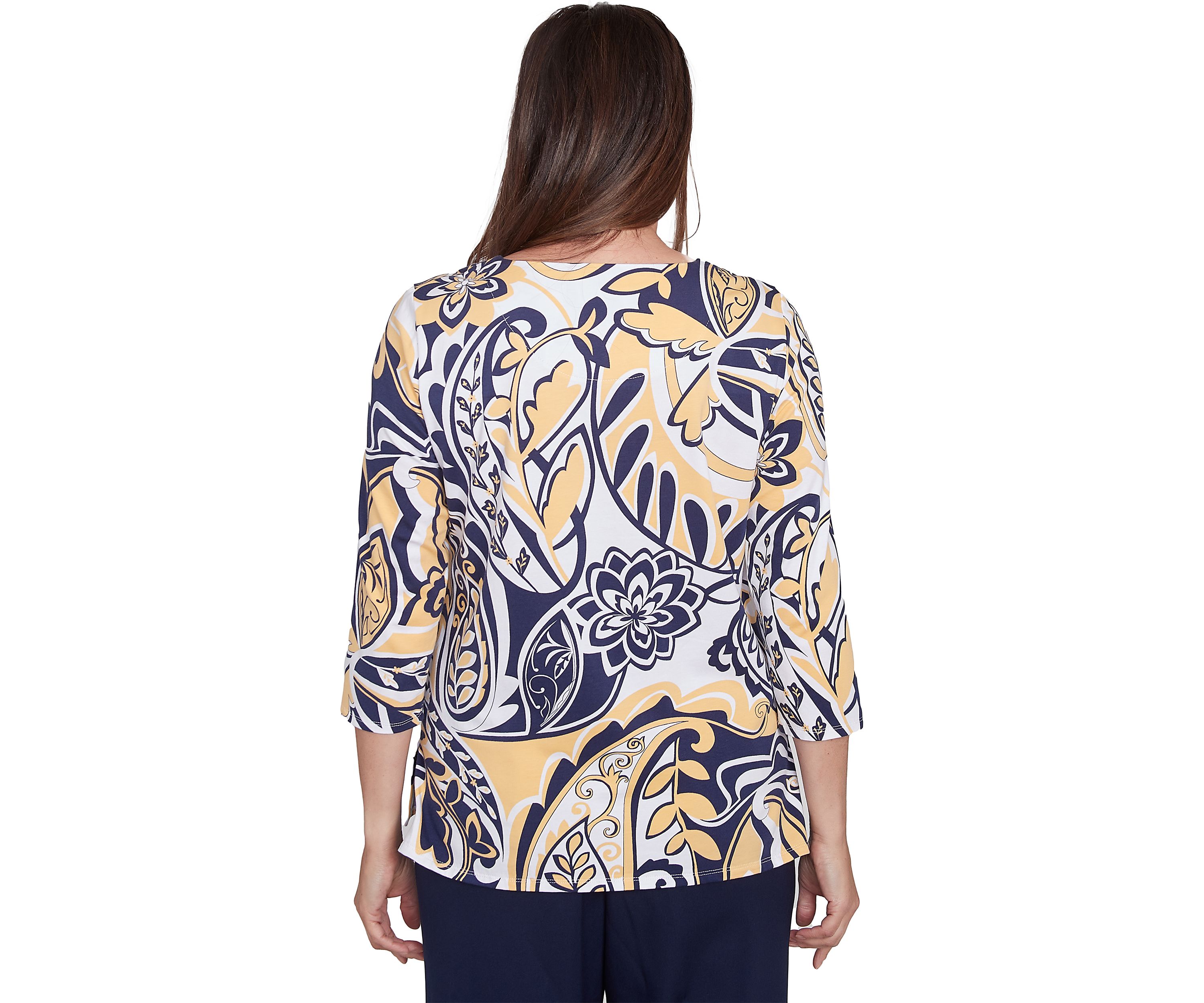 Womens Block Island Drama Paisley Top