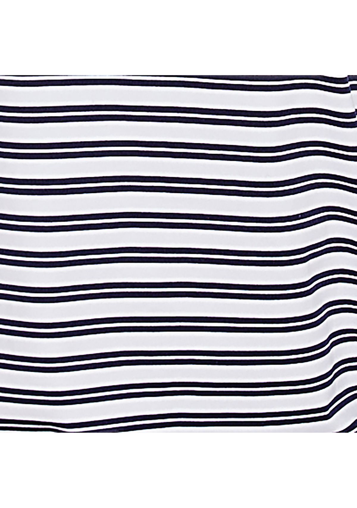 Womens Block Island Stripe Embroidered Yoke Top