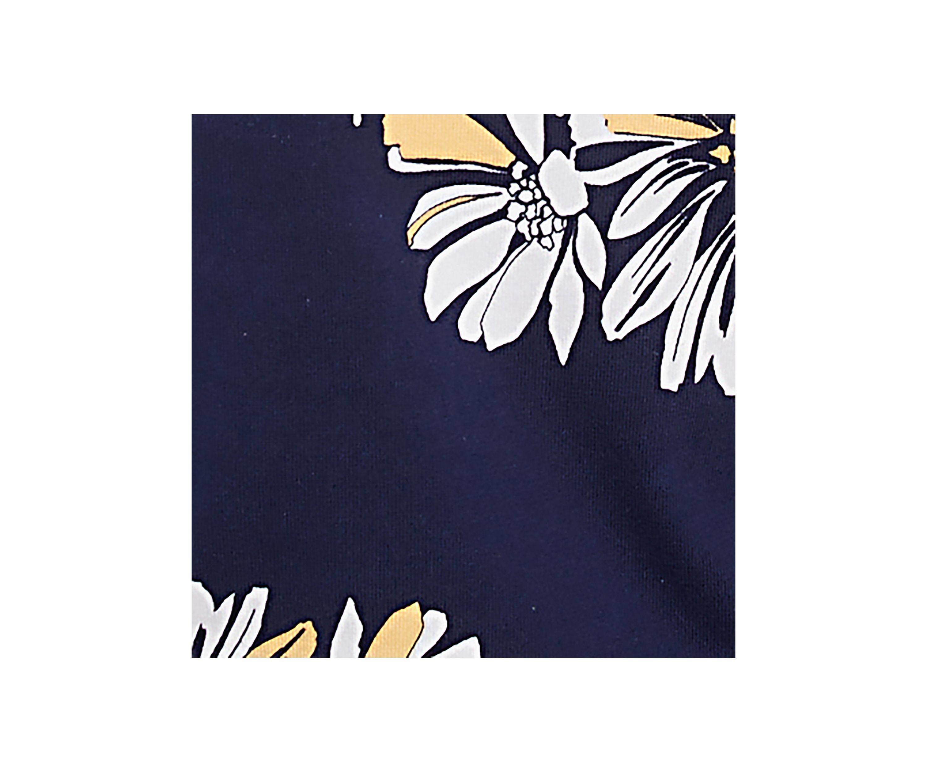 Womens Block Island Daisies Yoke And Border Top