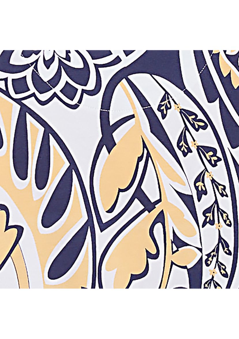 Plus Size Block Island Drama Paisley Top 