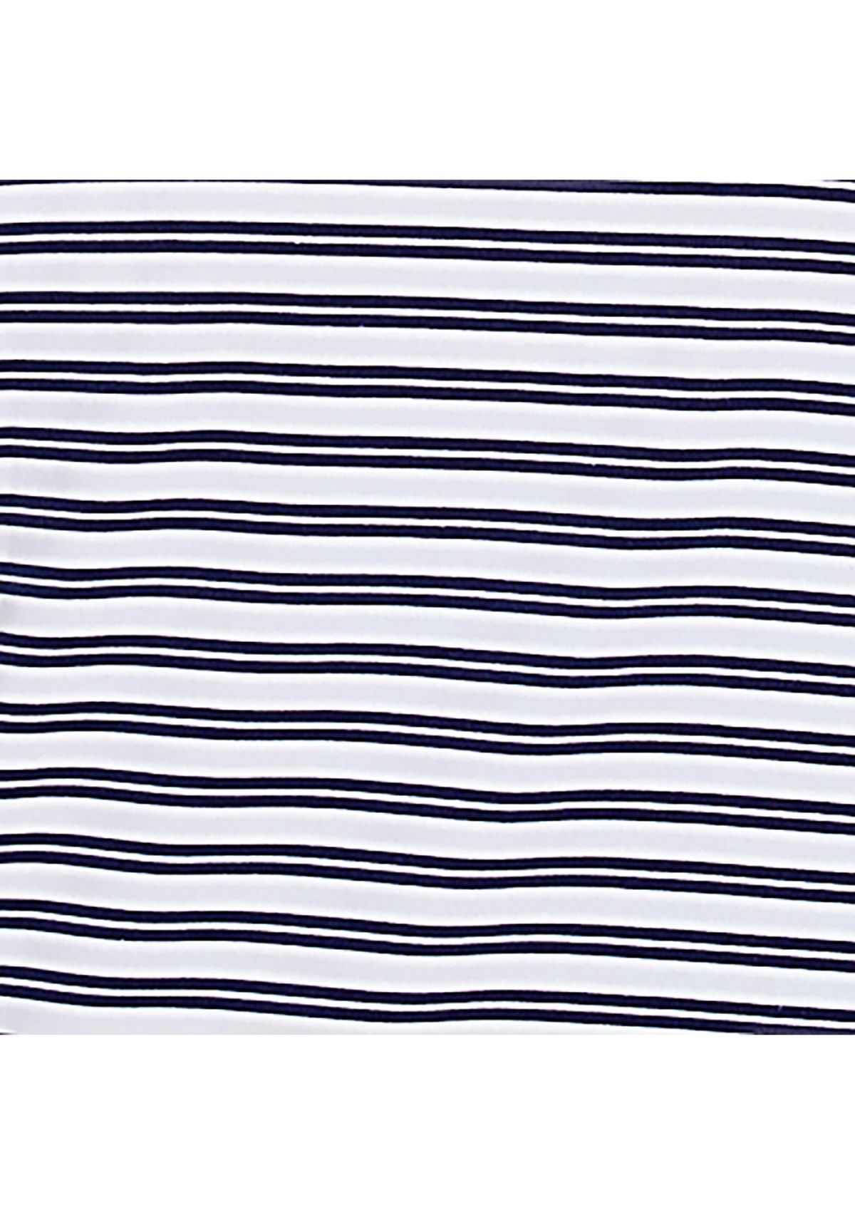 Plus Size Block Island Stripe with Embroidered Yoke Top