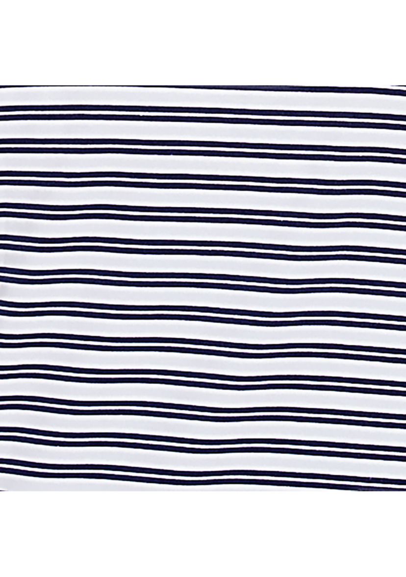 Plus Size Block Island Stripe with Embroidered Yoke Top
