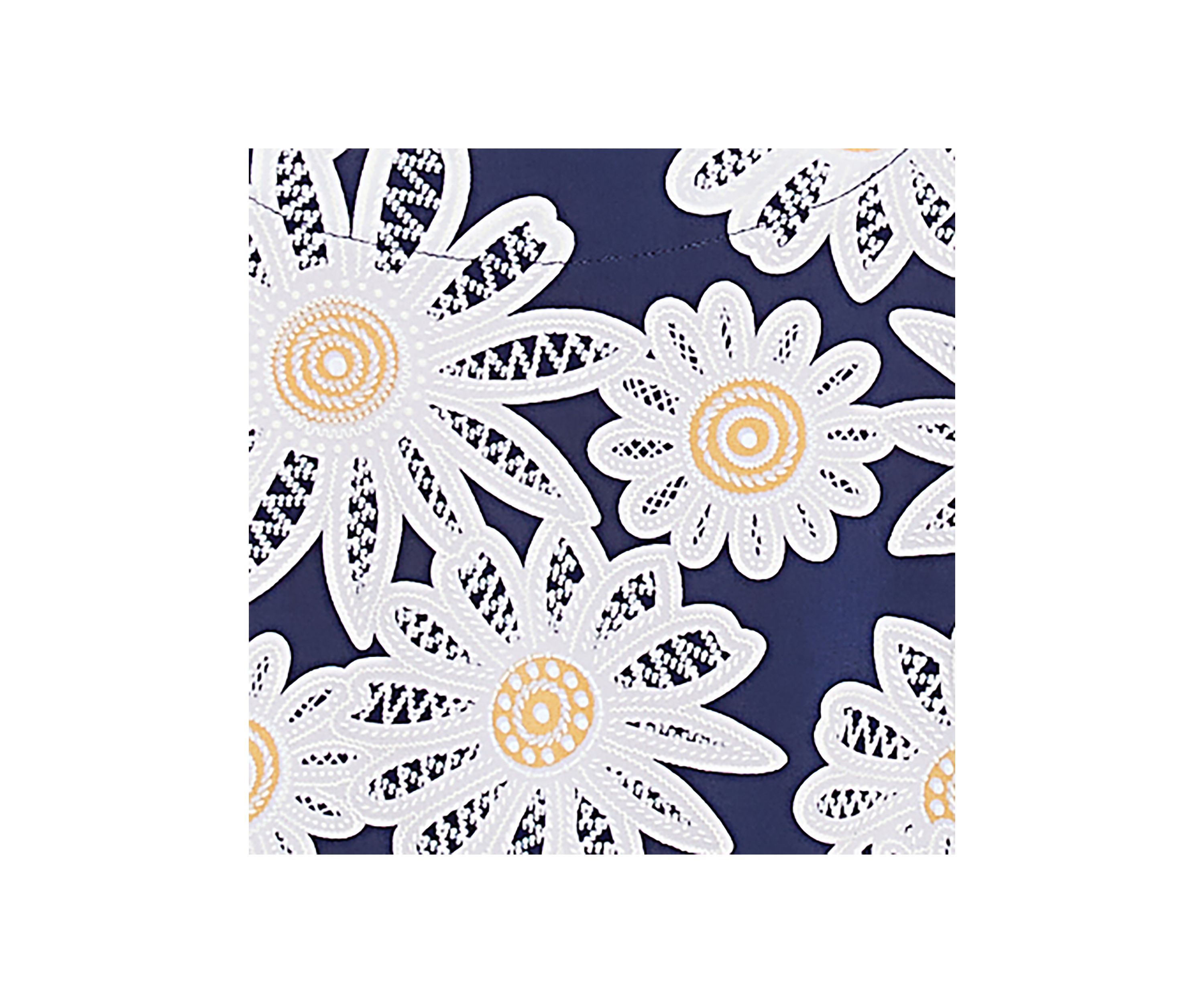 Petite Block Island Daisies Puff Print Top 