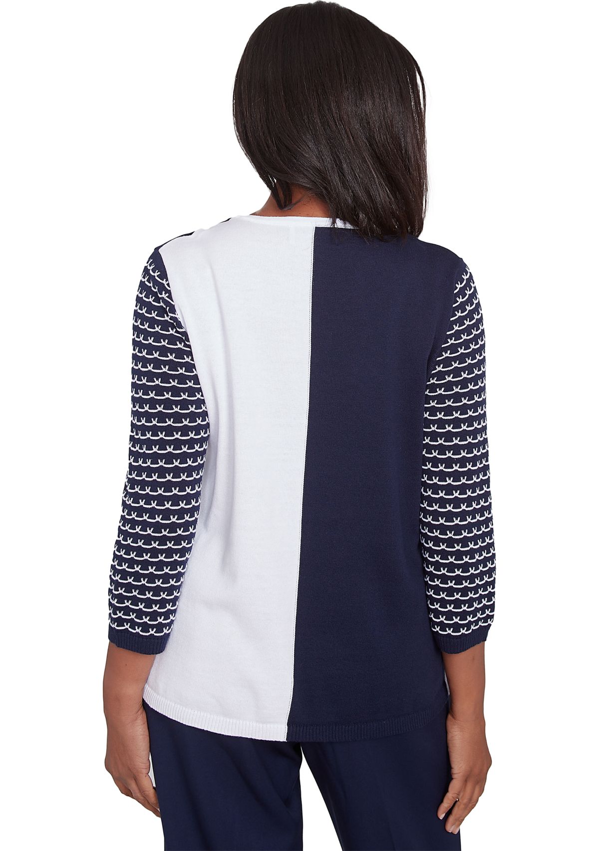 Petite Block Island Color Block Sweater