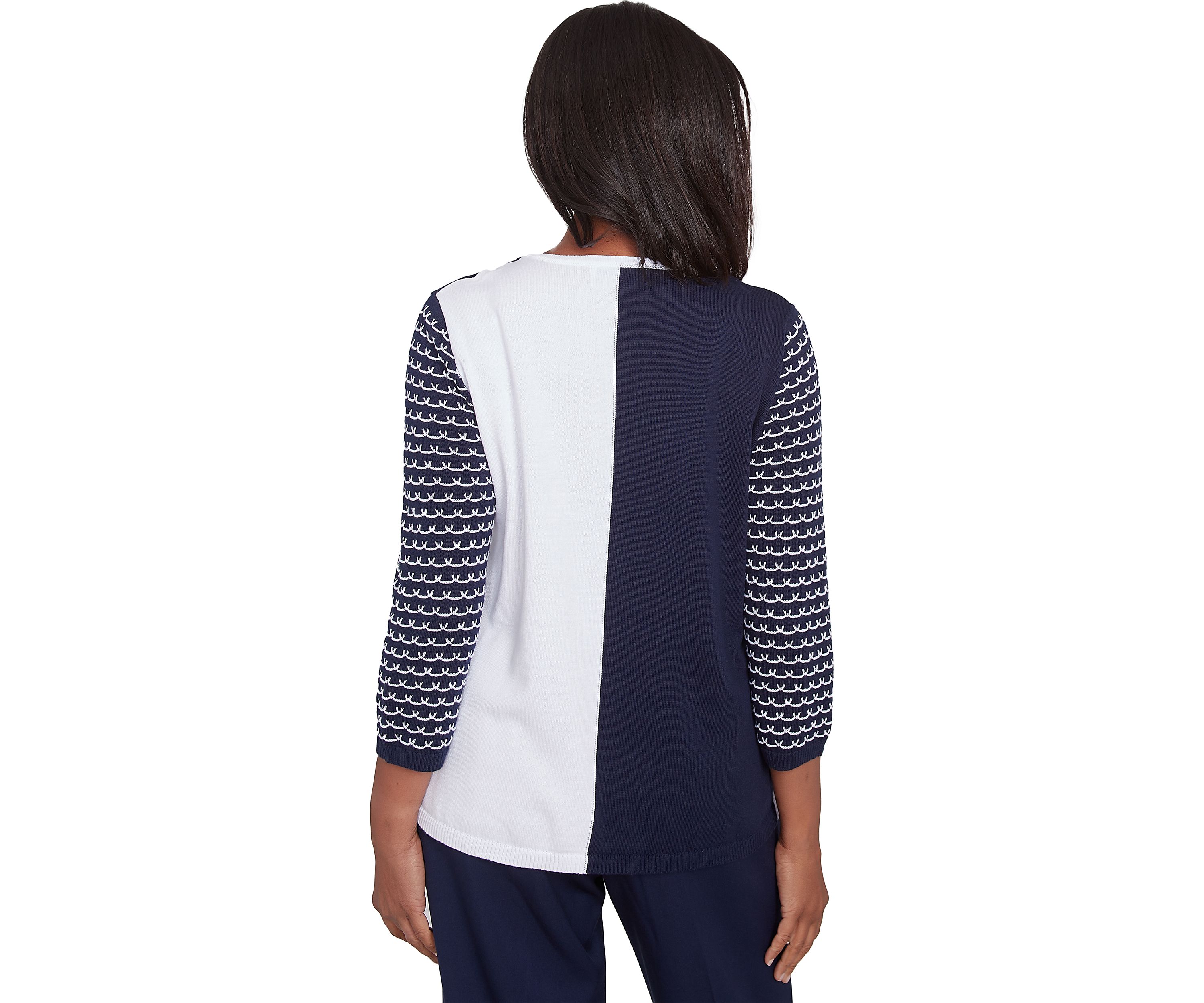 Petite Block Island Color Block Sweater