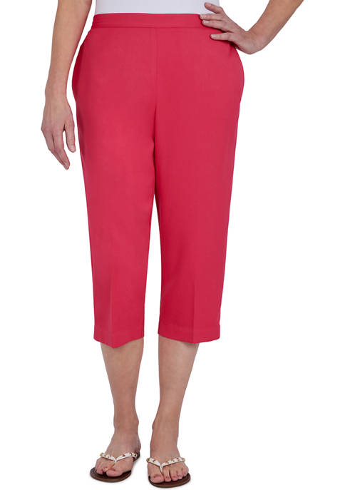 Alfred Dunner Womens Happy Hour Capris