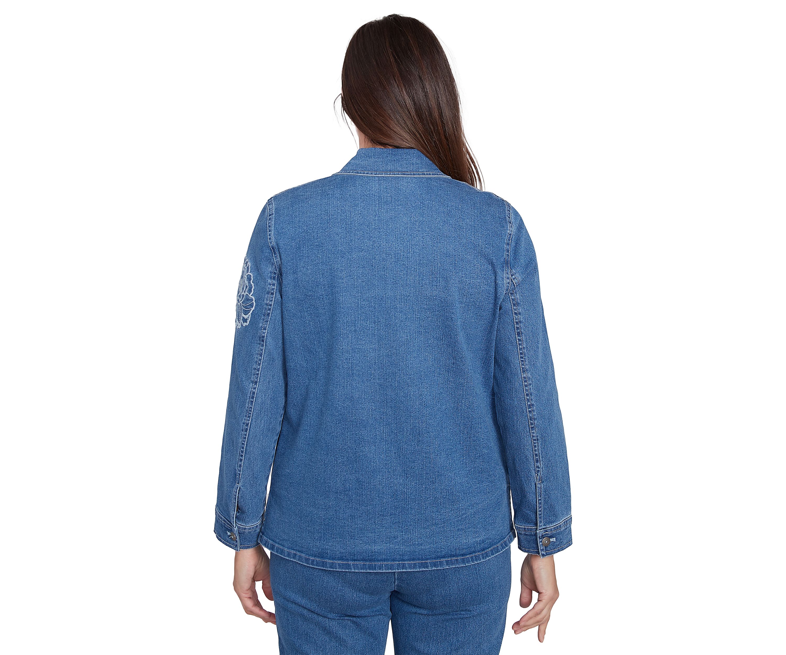 Womens Free Spirit Floral Appliqué Jacket