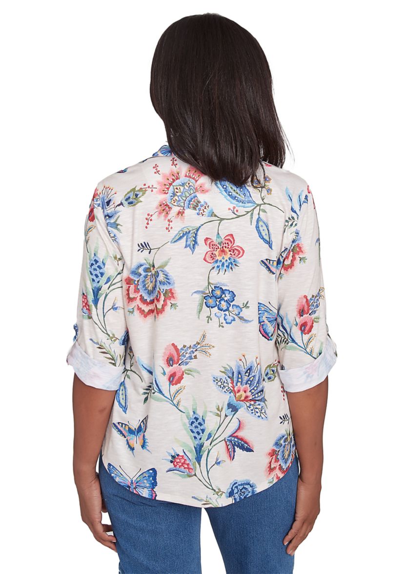Womens Free Spirit Butterflies Shirt
