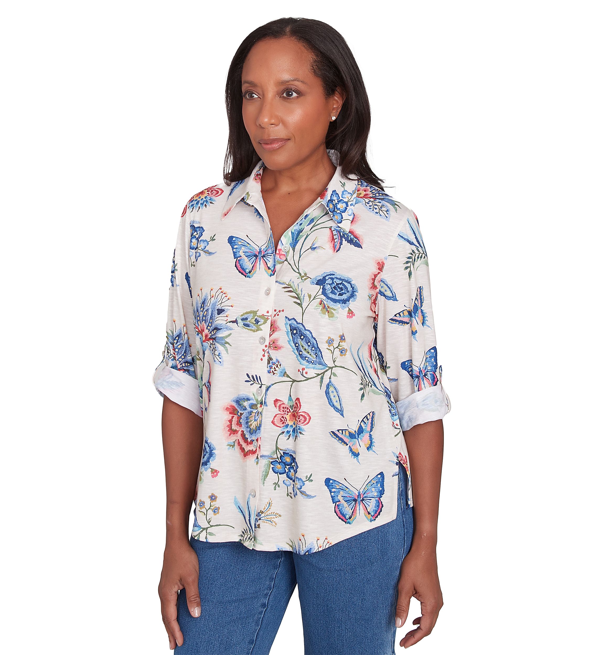 Womens Free Spirit Butterflies Shirt