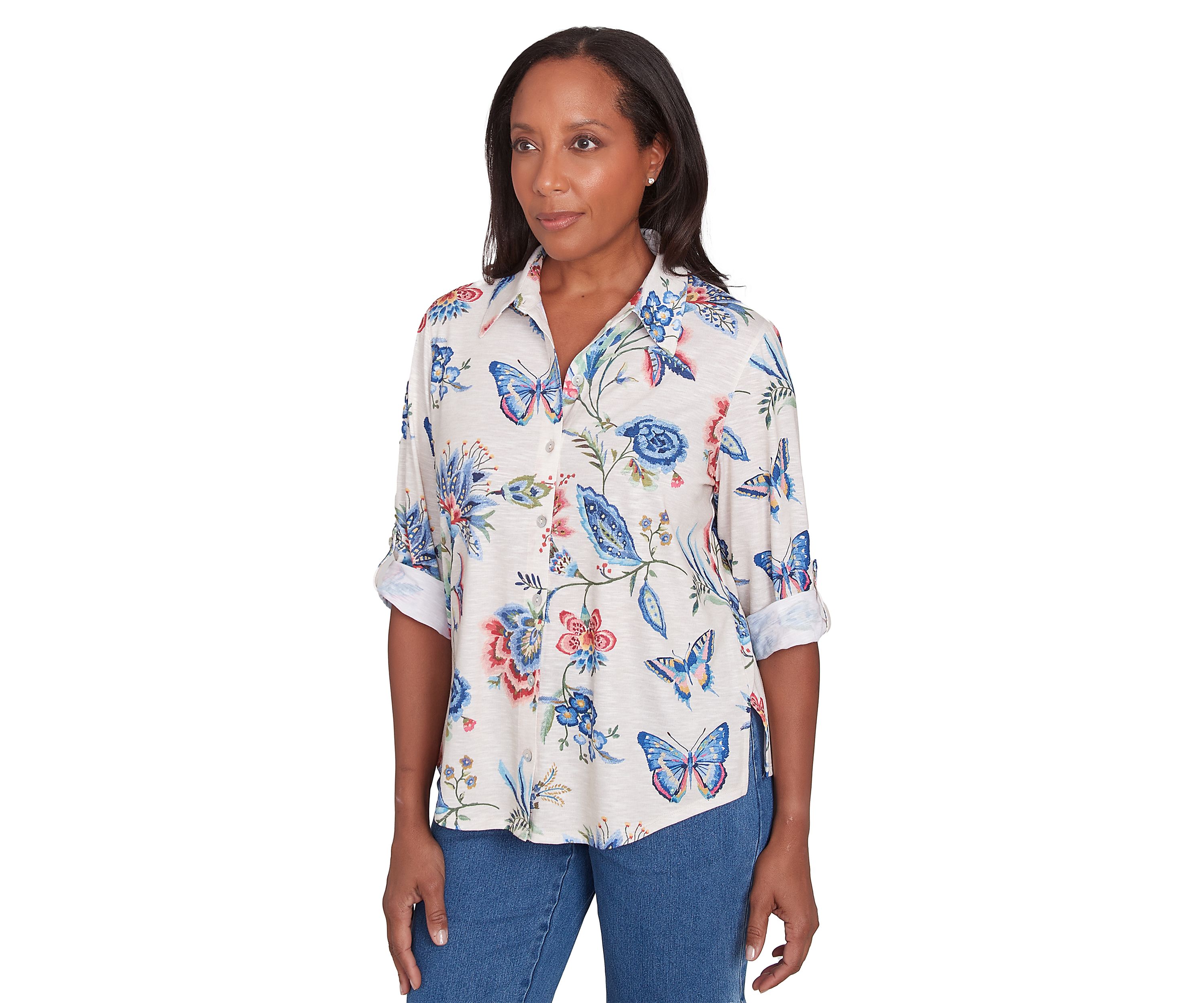 Womens Free Spirit Butterflies Shirt